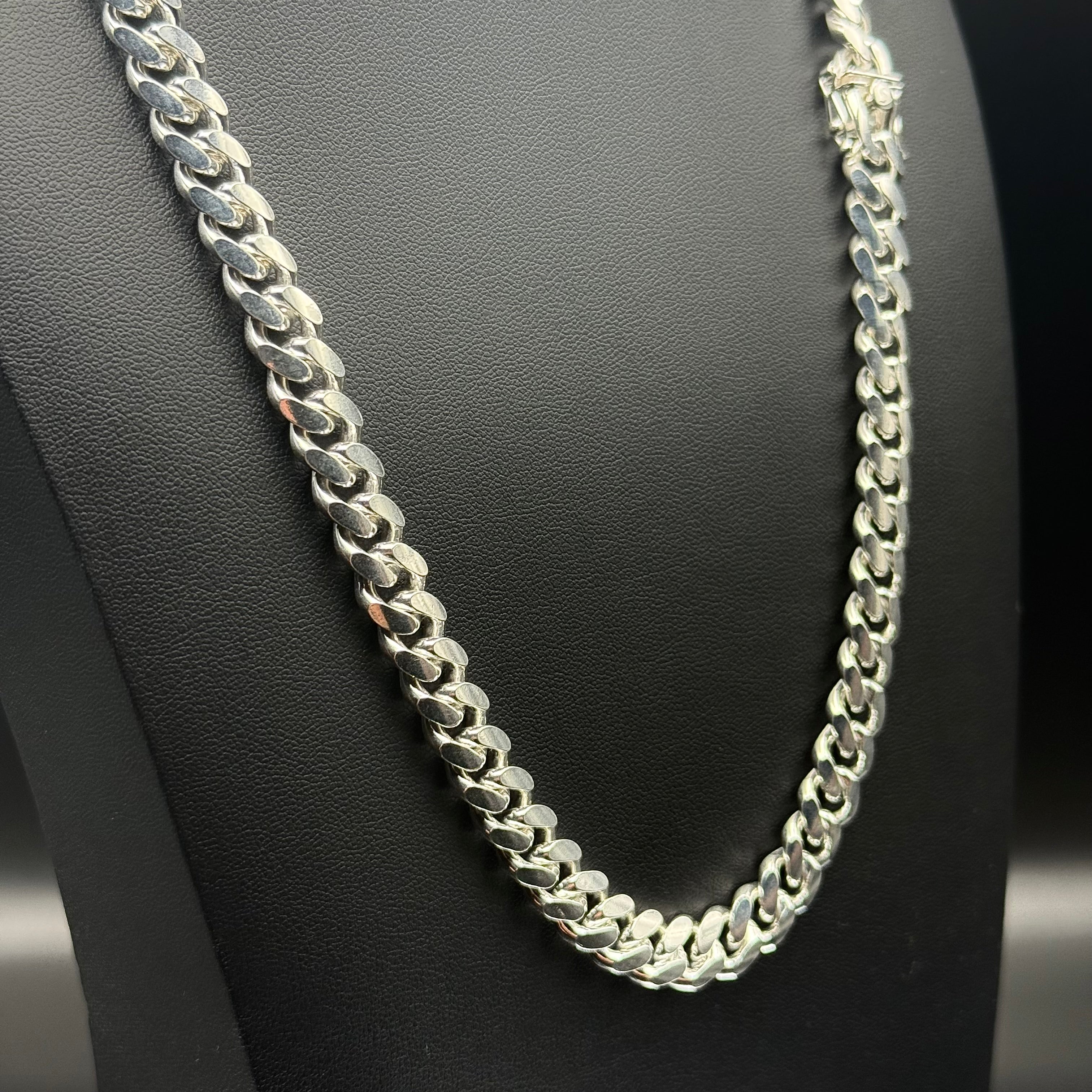 10MM Miami Cuban Link Chain – Sterling Silver