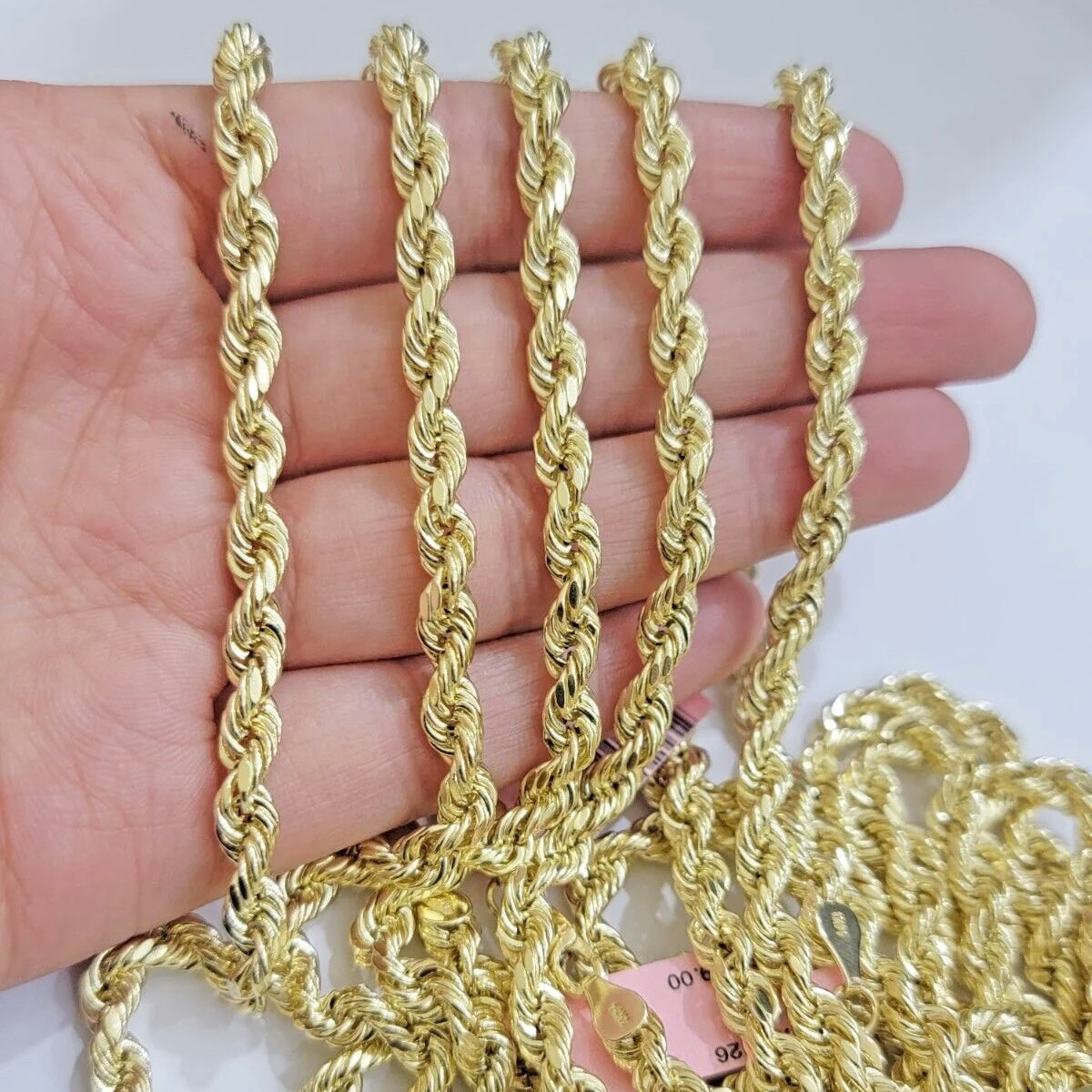 ROPE CHAIN AND BRACELET - 10K & 14K GOLD