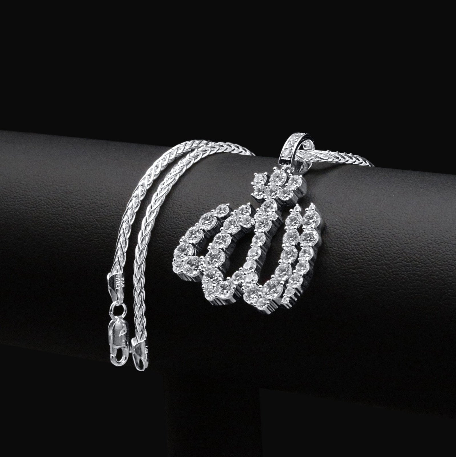 Allah Pendant – Premium CZ – Sterling Silver