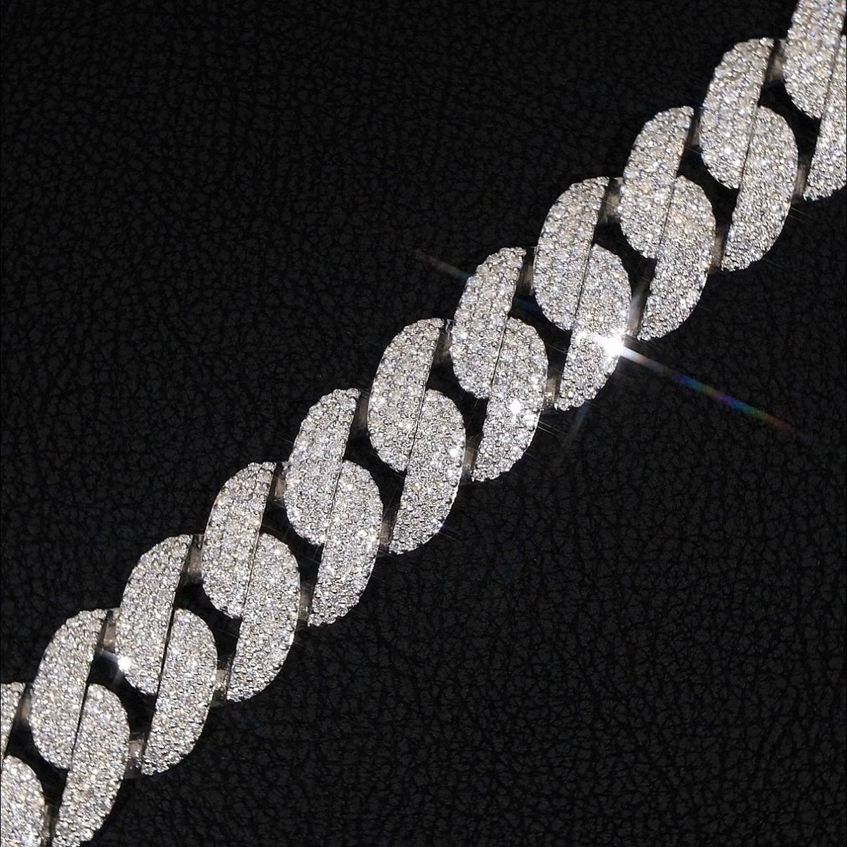 Prestige Cuban Link Chains & Bracelets – VVS Moissanite – Sterling Silver