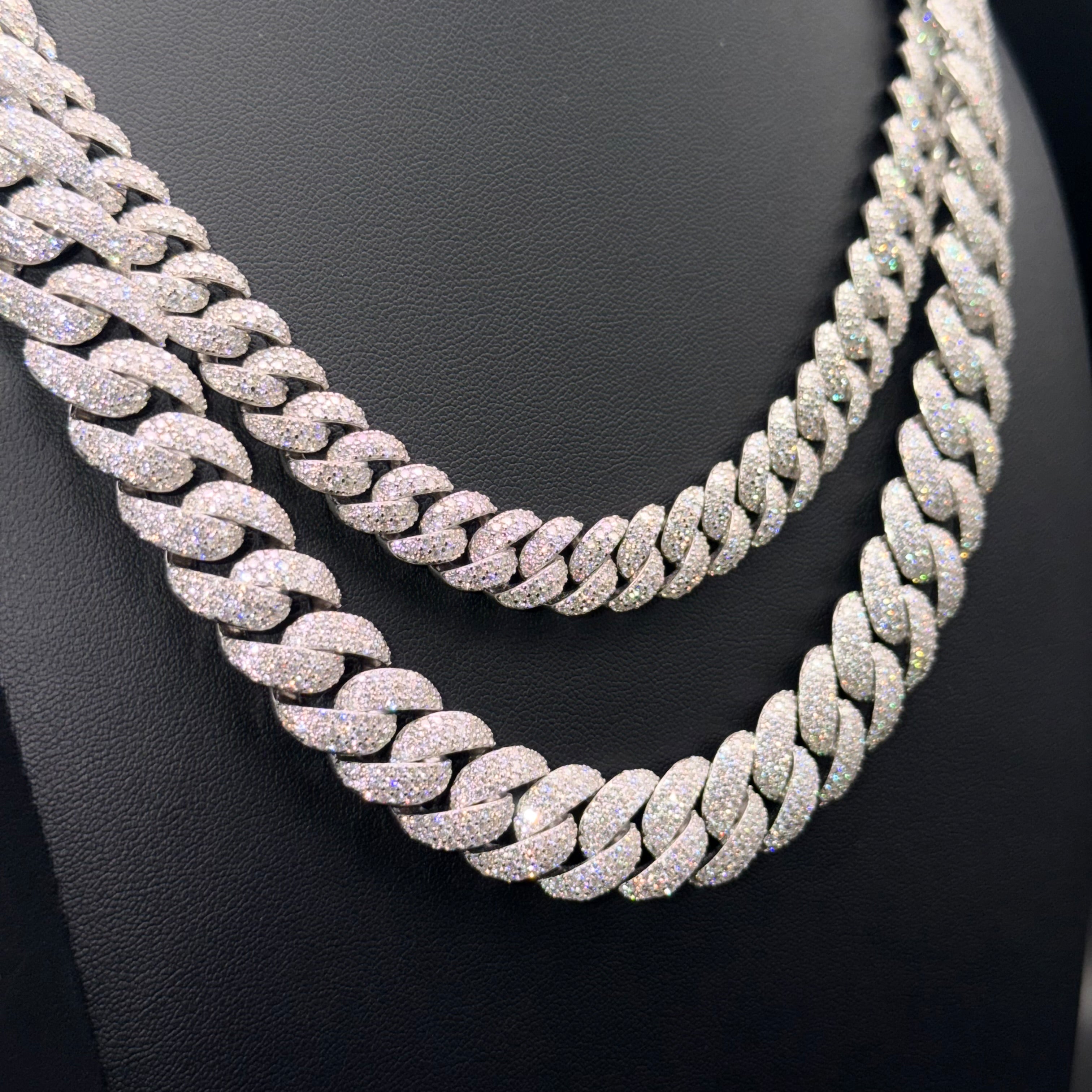 Prestige Cuban Link Chains & Bracelets – VVS Moissanite – Sterling Silver