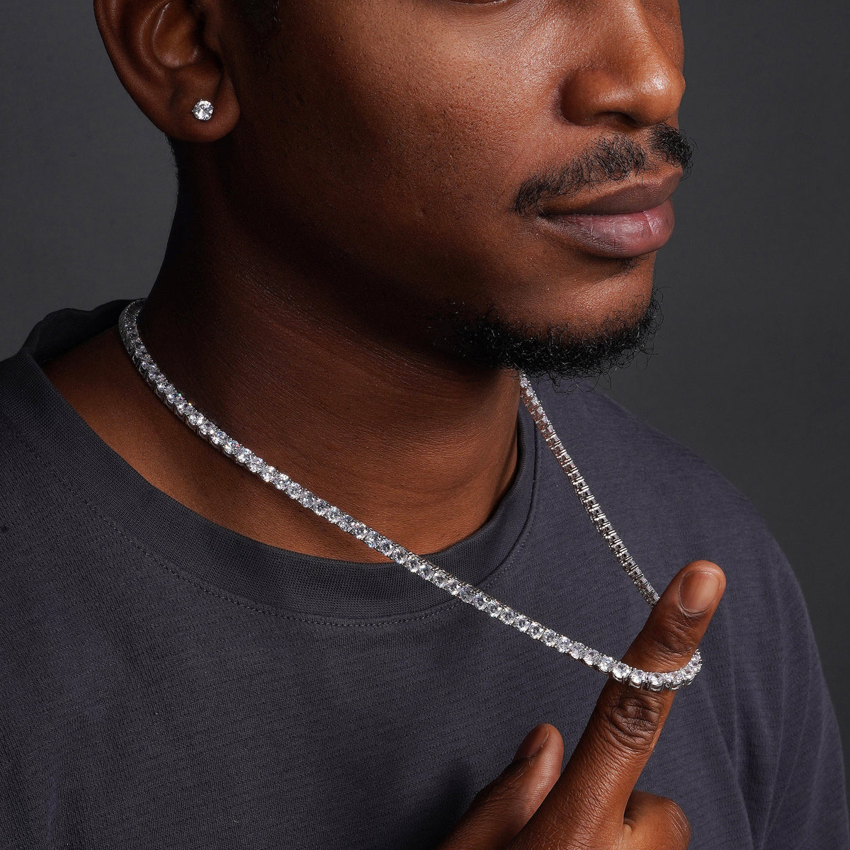 5mm Tennis Chain – Premium CZ – Sterling Silver