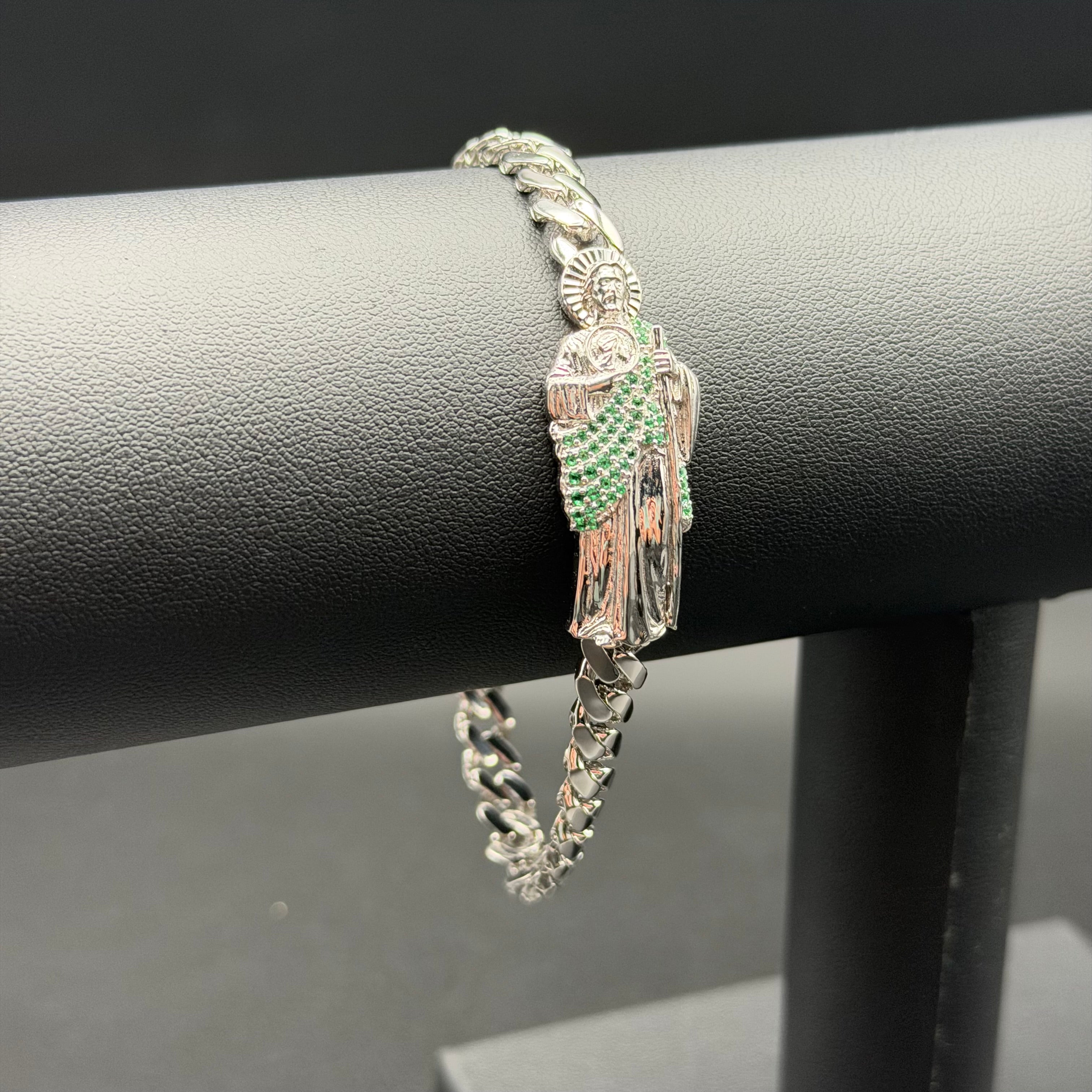 6.5MM ST JUDE BRACELET - PREMIUM CZ - STERLING SILVER