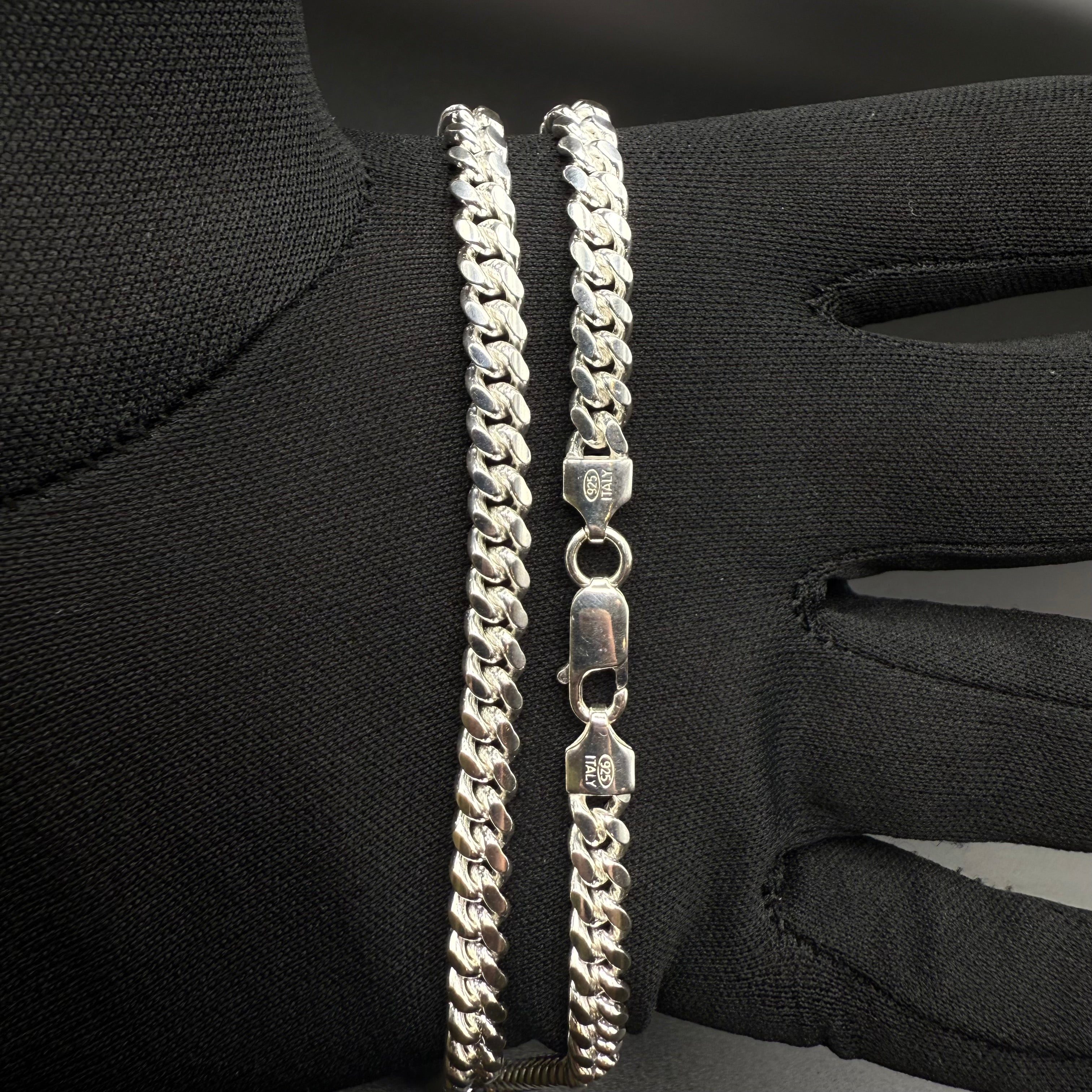 5.5MM Miami Cuban Link Chain – Sterling Silver