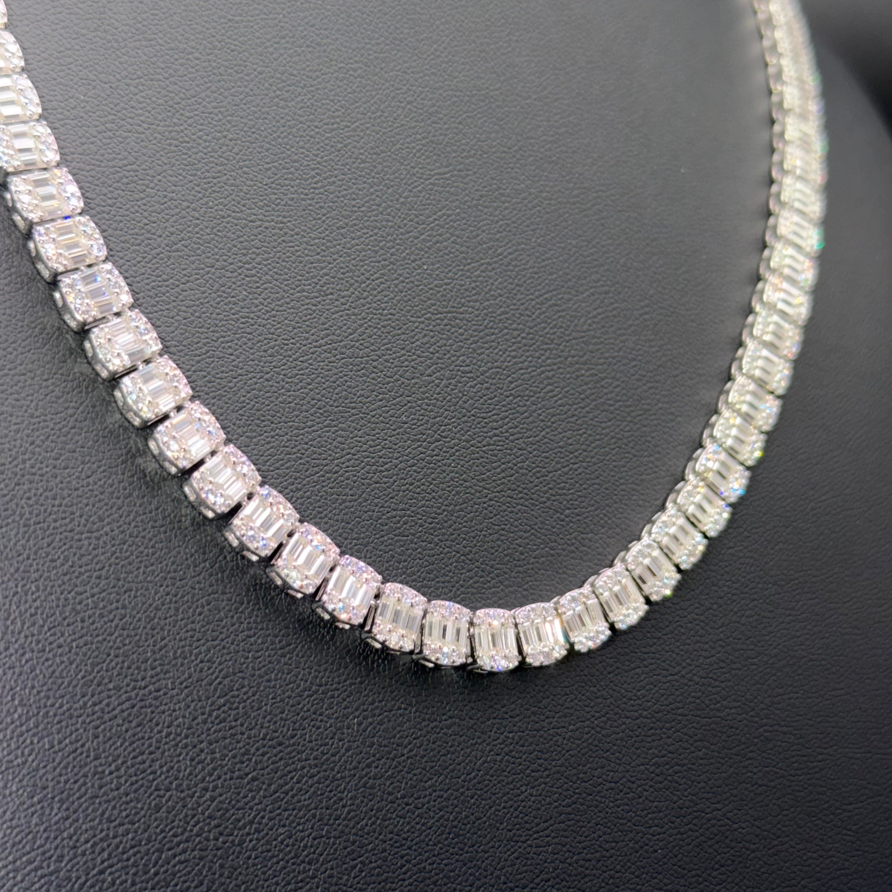 Prestige Designer Chain & Bracelet – VVS Moissanite – Sterling Silver