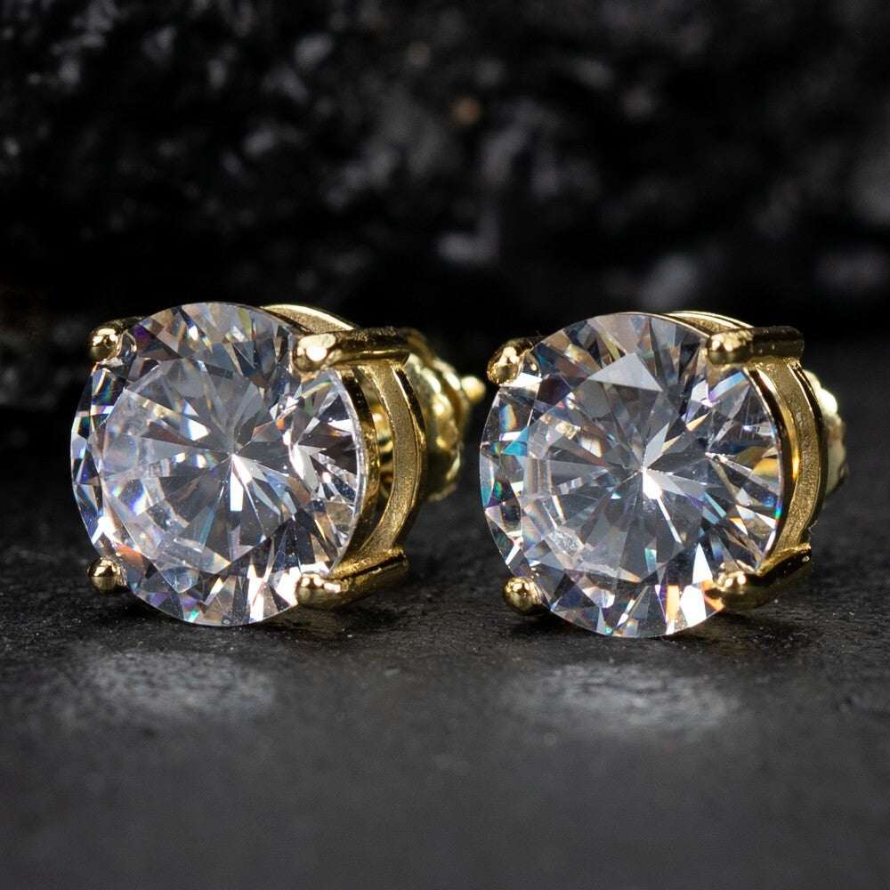 Solitaire Stud Earrings