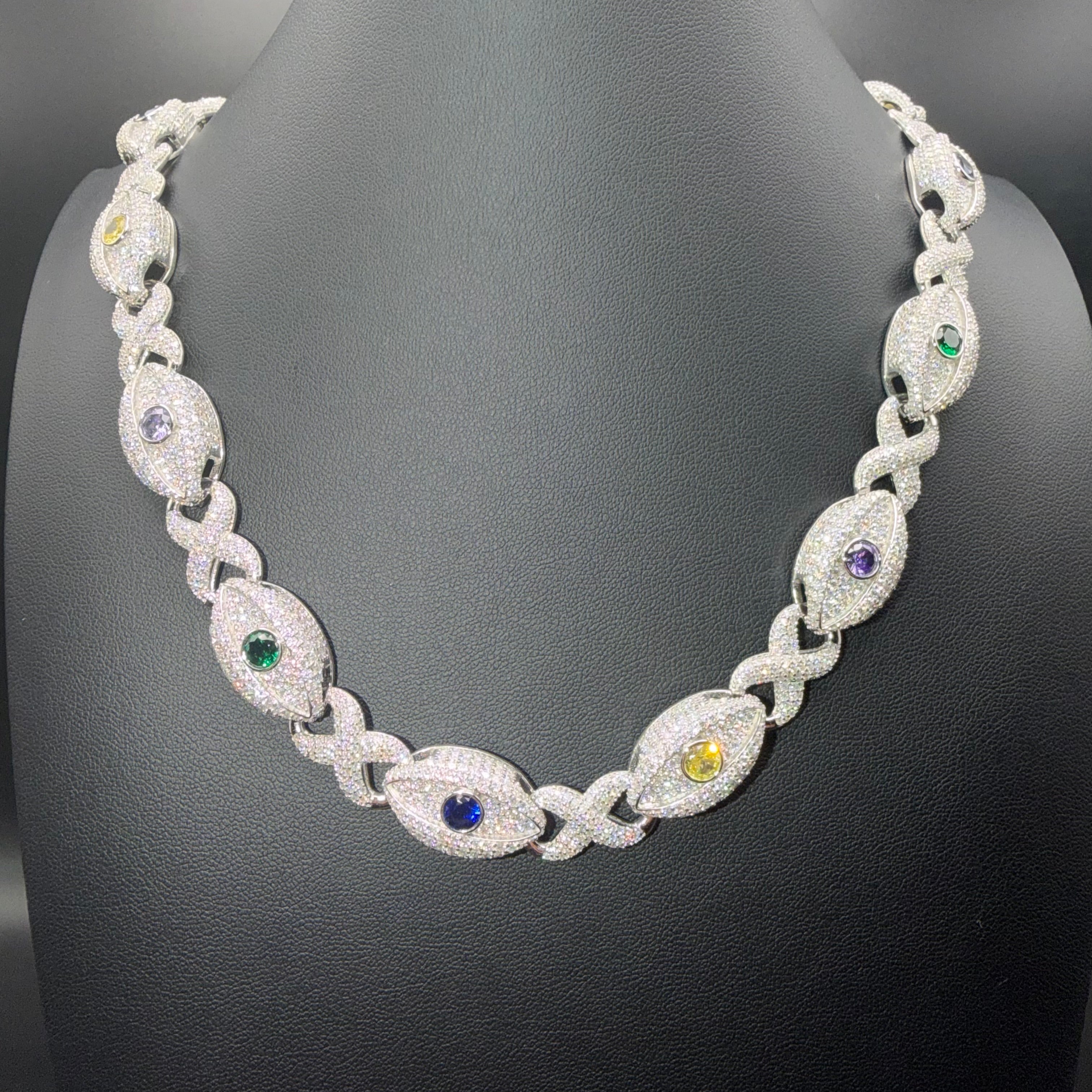 Prestige Designer Chain & Bracelet – VVS Moissanite – Sterling Silver