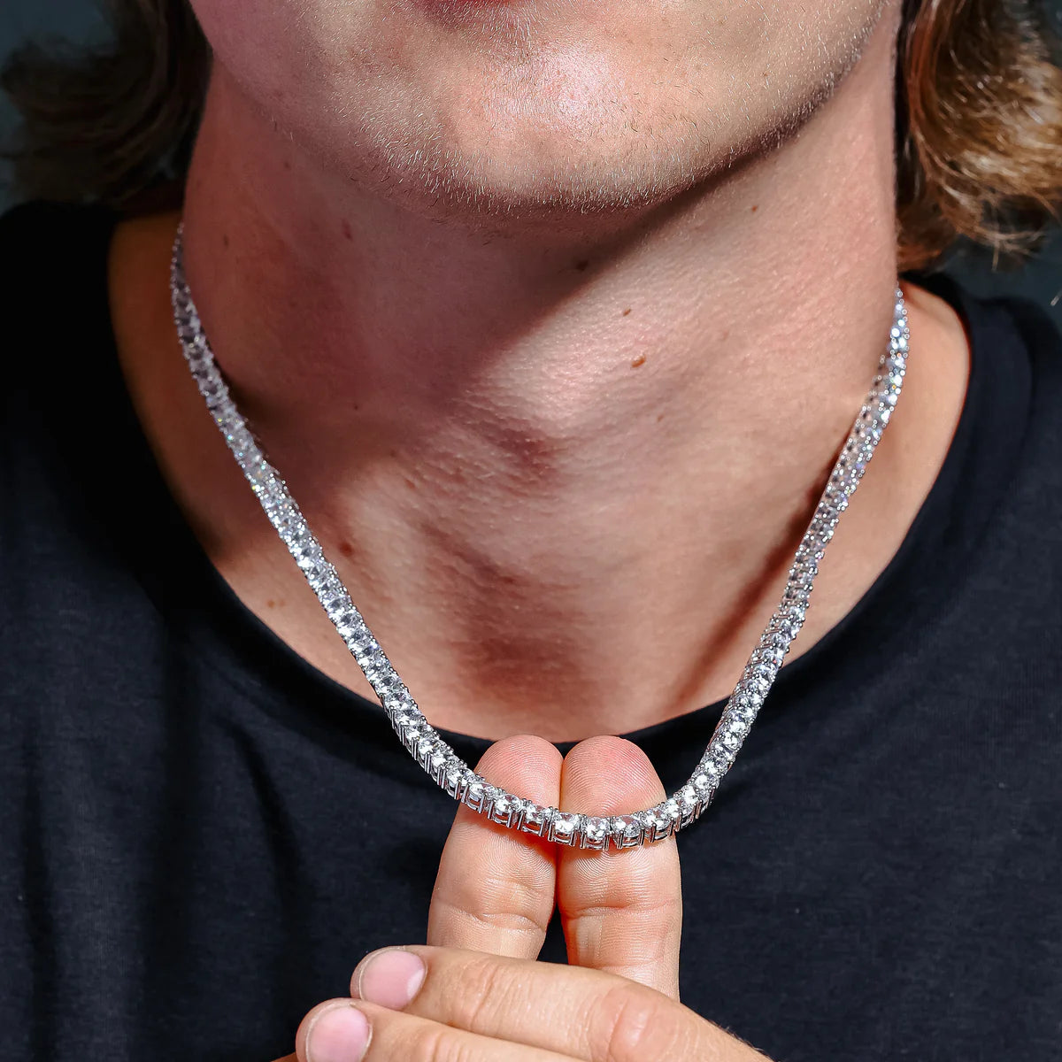 5mm Tennis Chain – Premium CZ – Sterling Silver