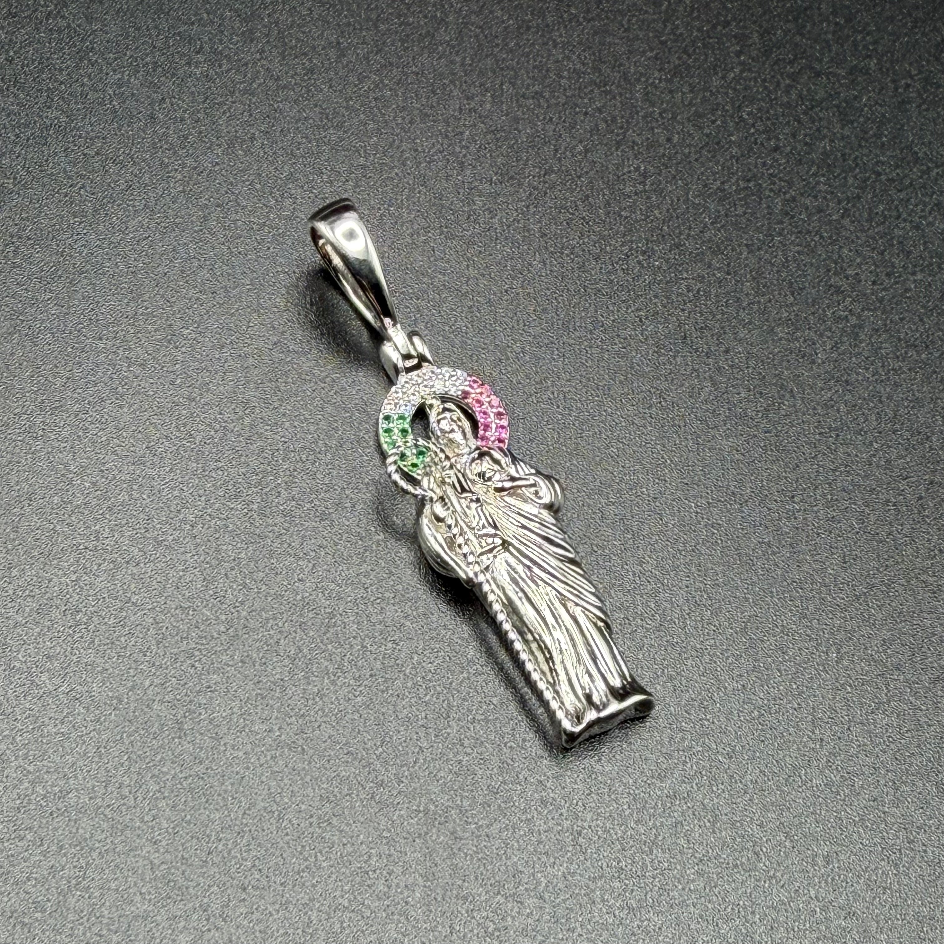 ST JUDE SMALL PENDANT - PREMIUM CZ - STERLING SILVER