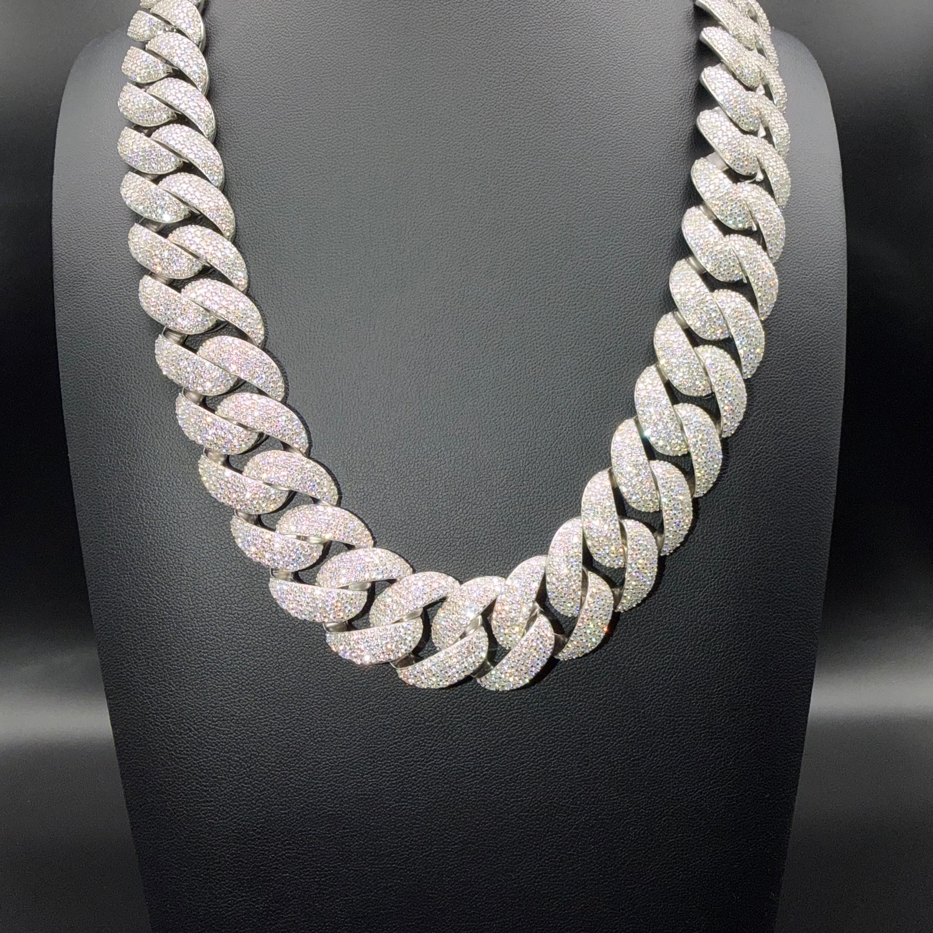Prestige Cuban Link Chains & Bracelets – VVS Moissanite – Sterling Silver