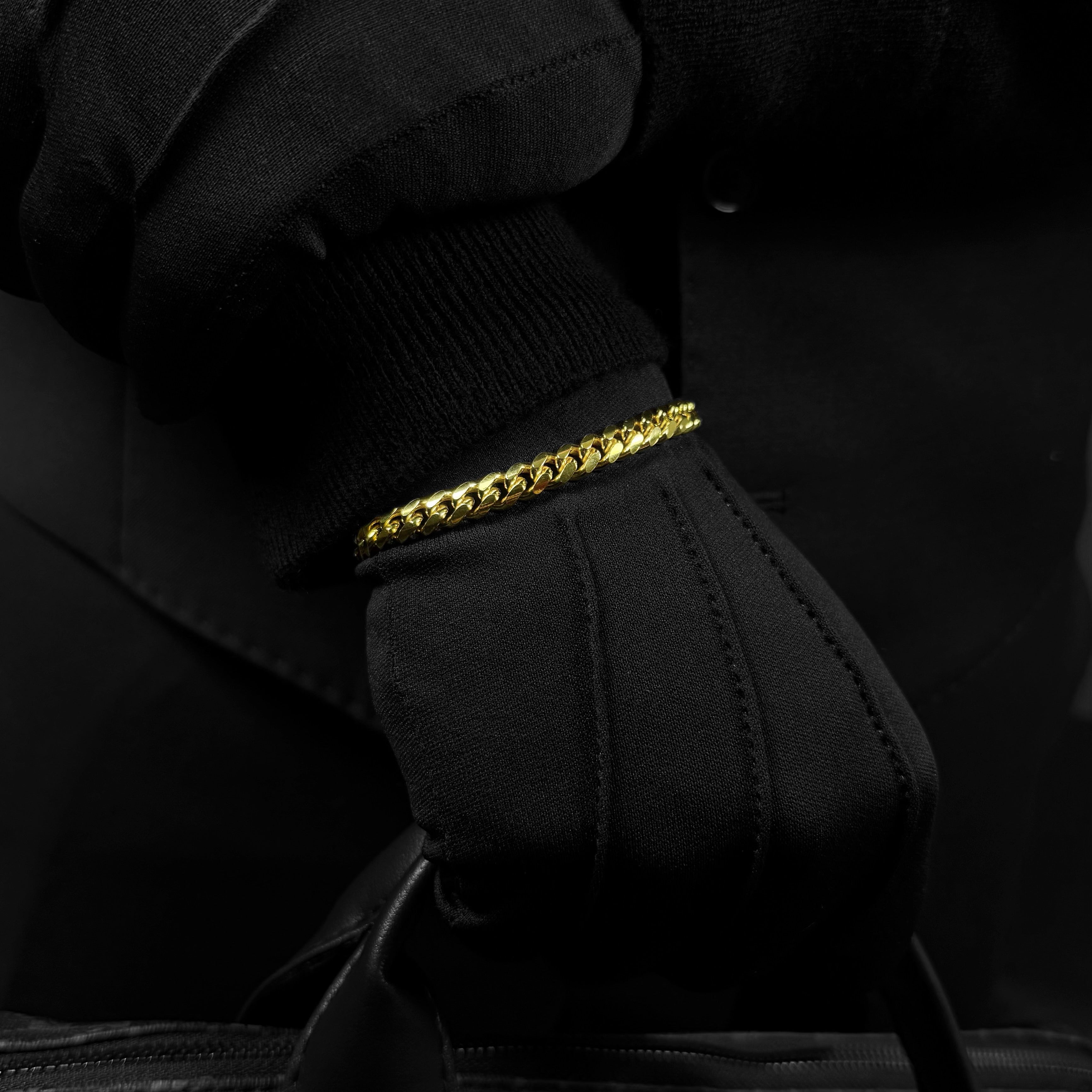 7MM Miami Cuban Link Bracelet – 14K Gold Over 925