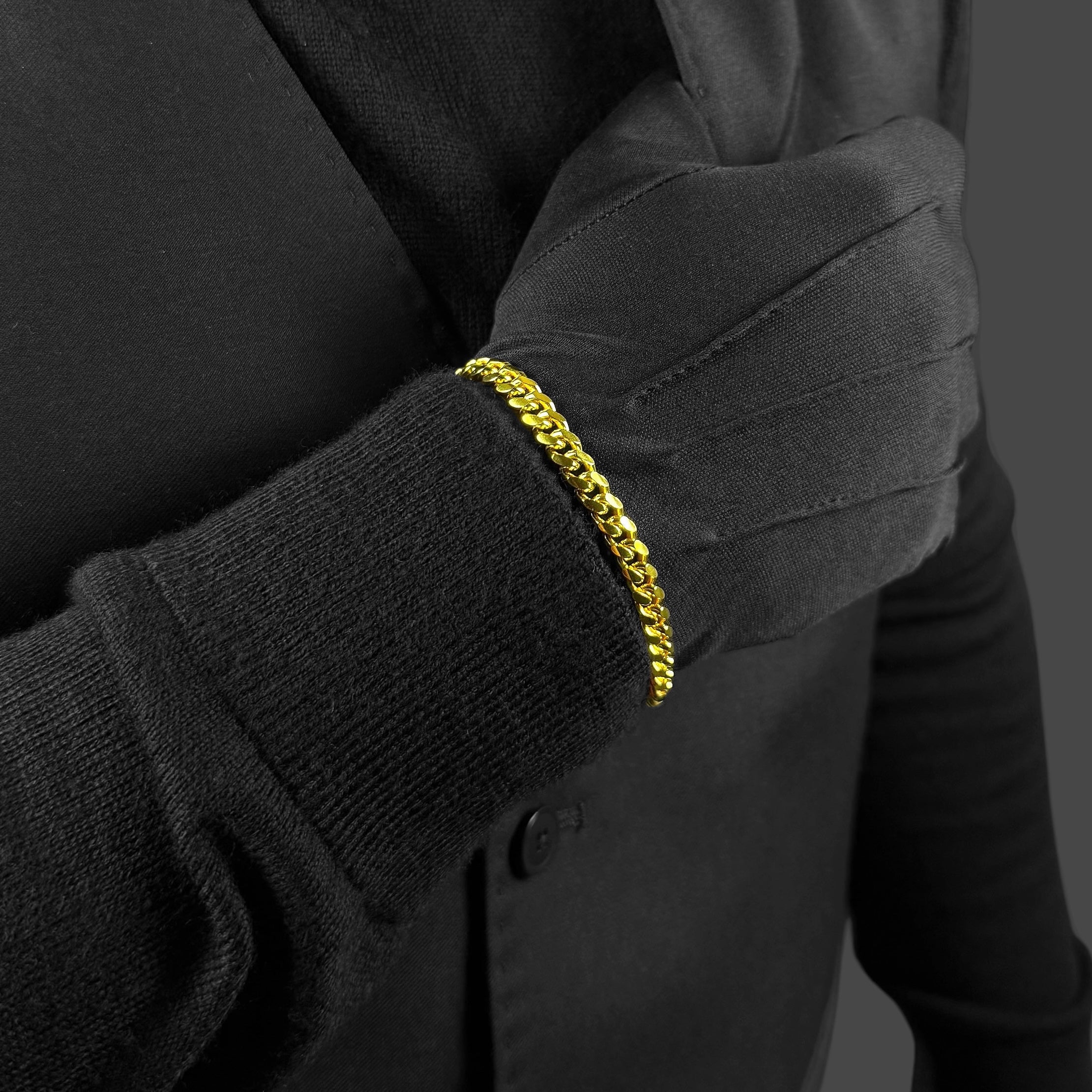 7MM Miami Cuban Link Bracelet – Gold Over 925