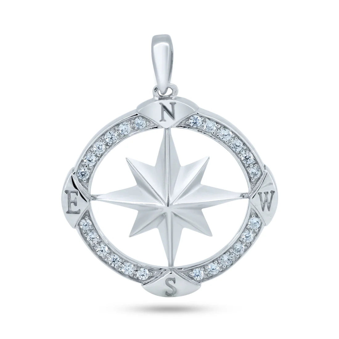 NORTHERN STAR PENDANT - PREMIUM CZ - STERLING SILVER