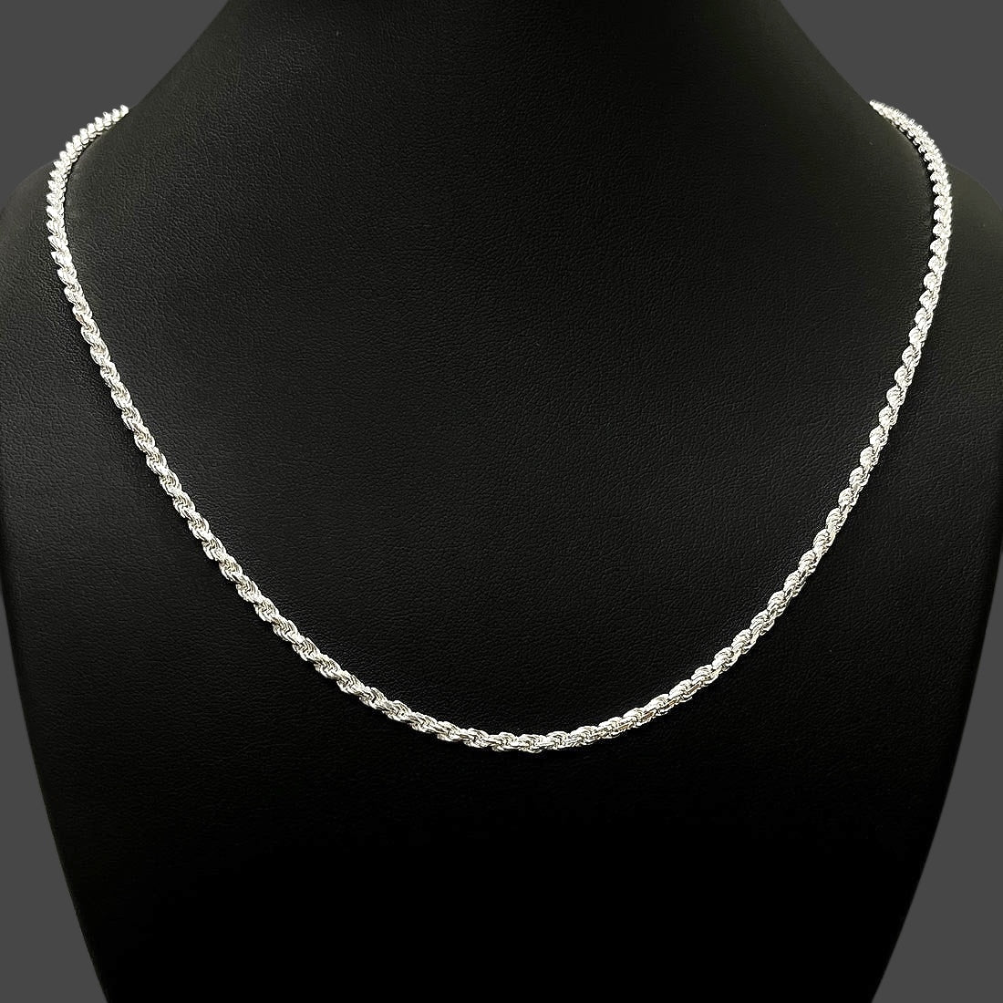 2.5MM Rope Chain – Sterling Silver