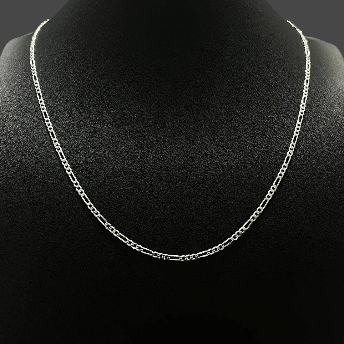 2MM Figaro Chain – Sterling Silver