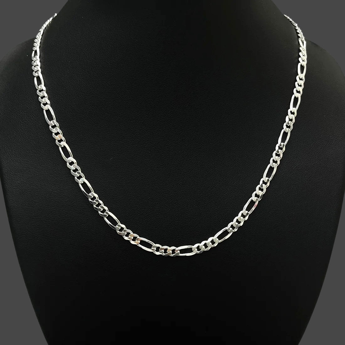 5MM Figaro Chain – Sterling Silver