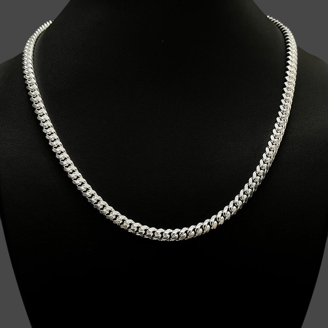 5.5MM Miami Cuban Link Chain – Sterling Silver