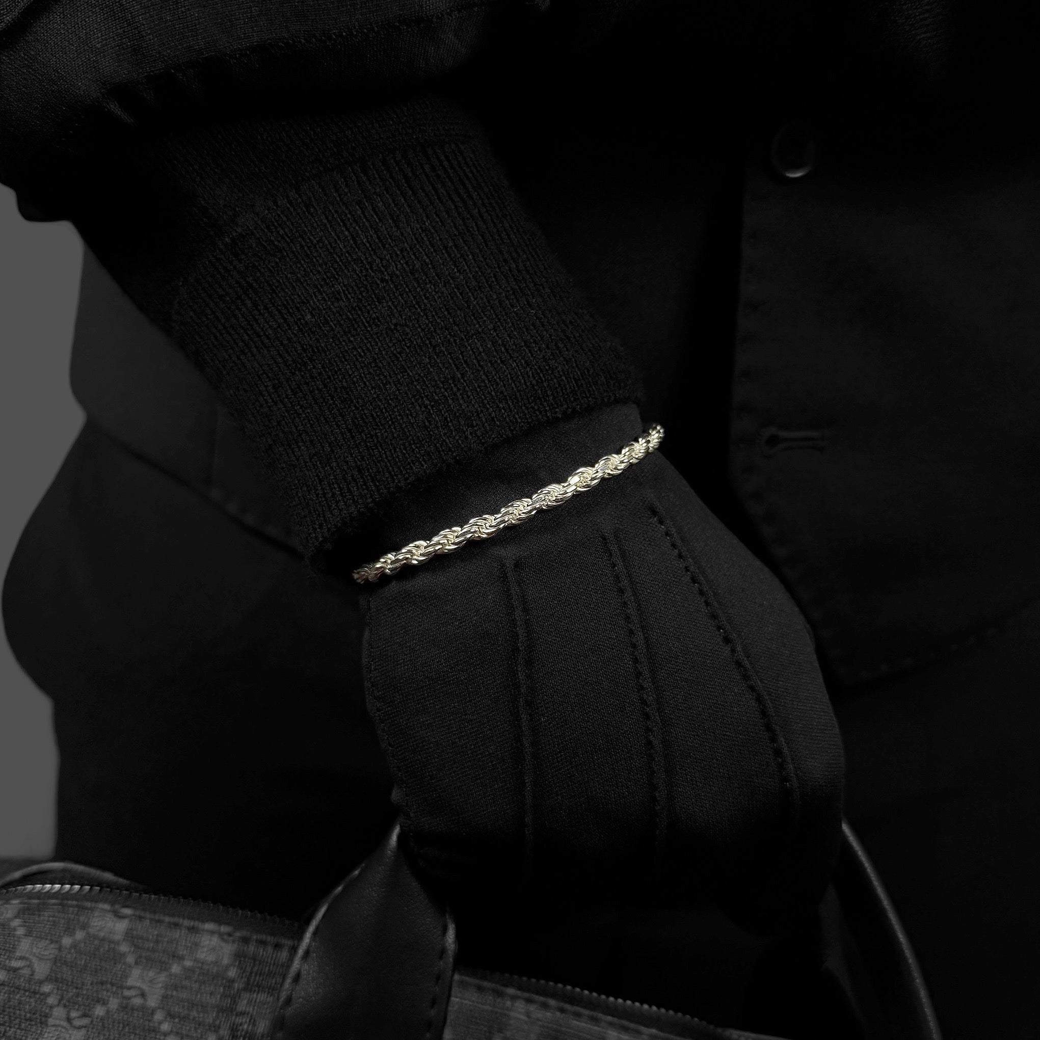 5MM Rope Bracelet – Sterling Silver