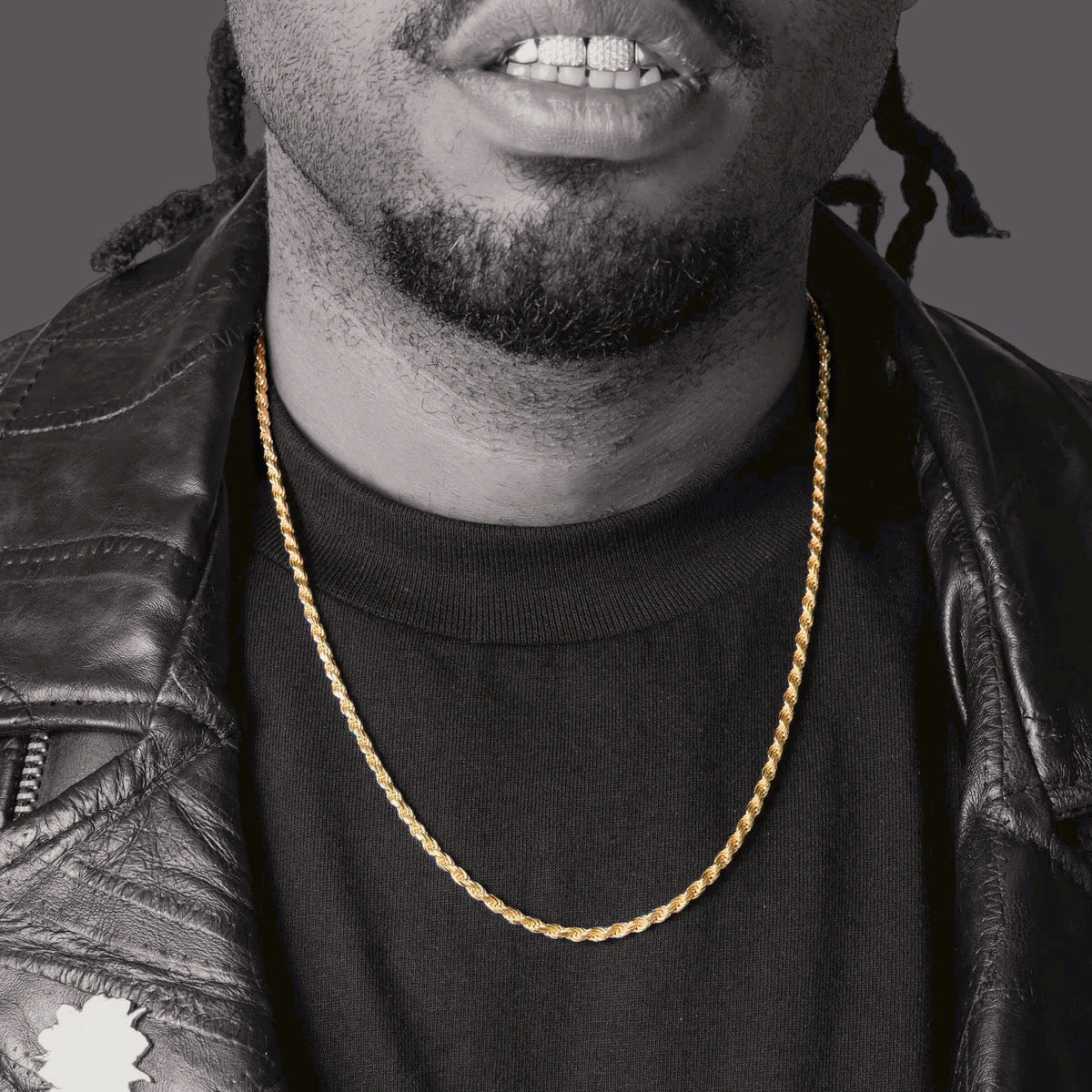 2MM Rope Chain – Gold Over 925