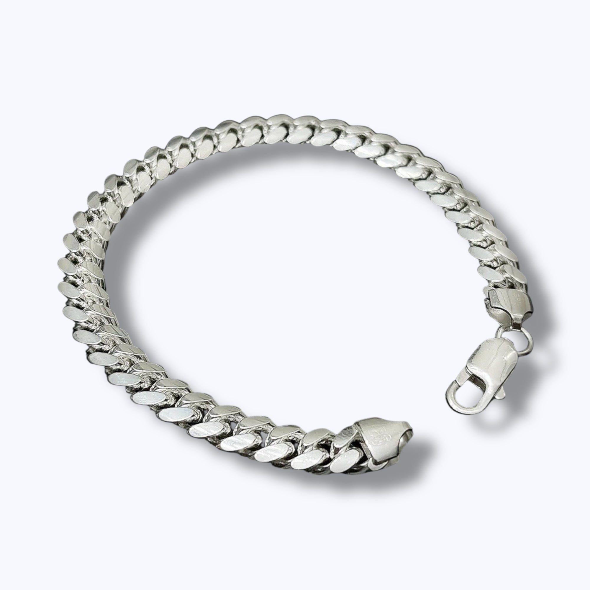 7MM Miami Cuban Link Bracelet – Sterling Silver
