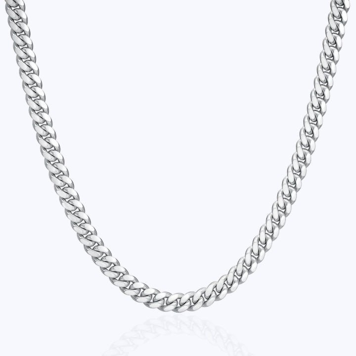 5.5MM Miami Cuban Link Chain – Sterling Silver