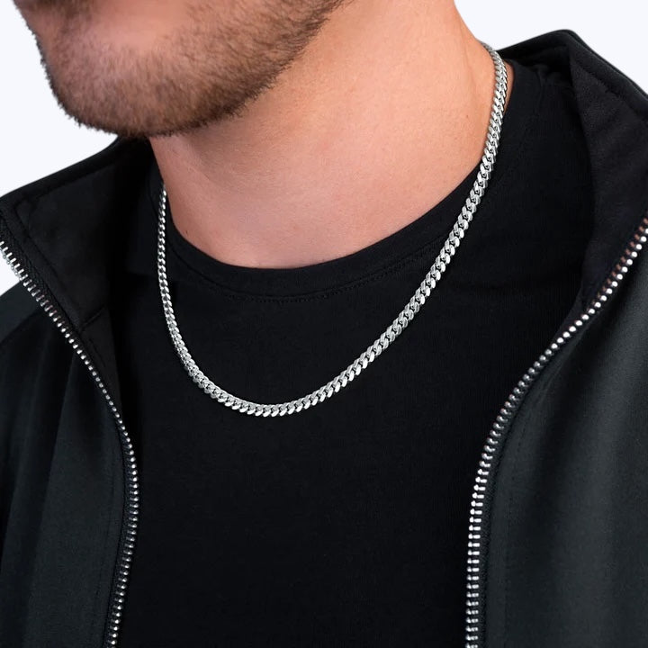 5.5MM Miami Cuban Link Chain – Sterling Silver