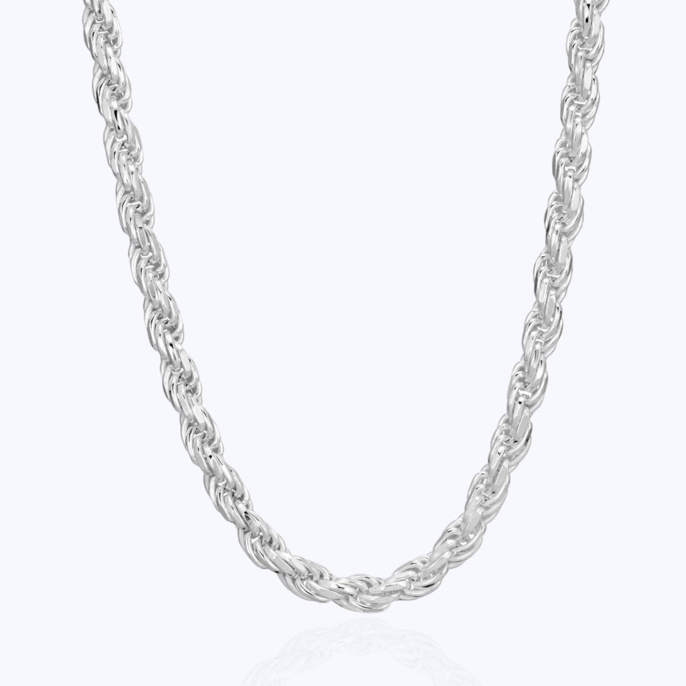 5MM Rope Chain – Sterling Silver