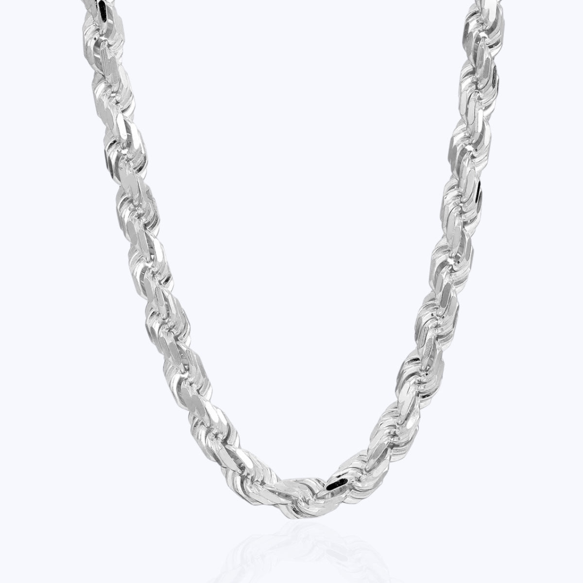 7MM Rope Chain – Sterling Silver