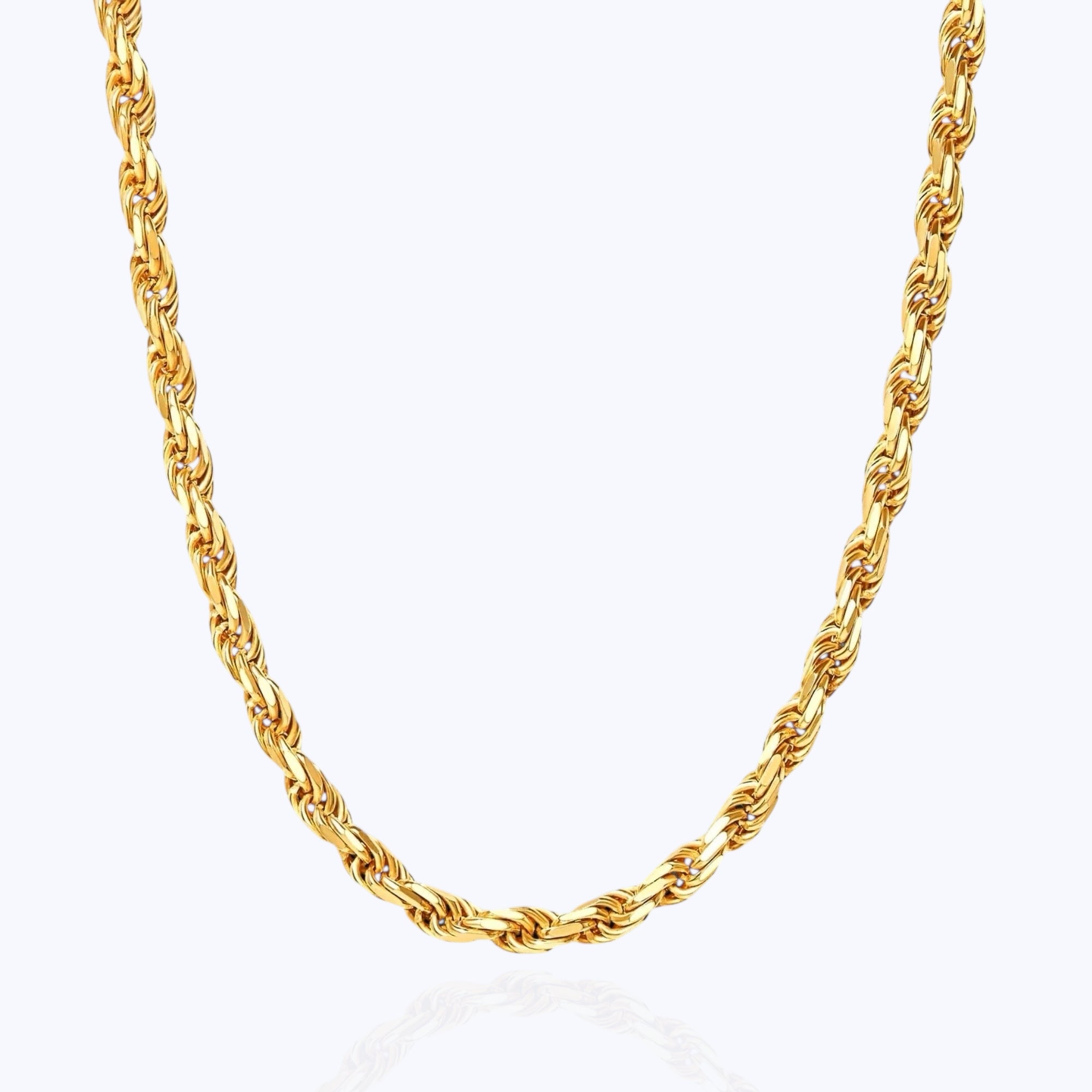 4.5MM Rope Chain – 14K Gold Over 925
