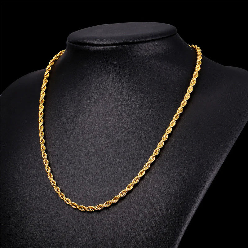 ROPE CHAIN AND BRACELET - 10K & 14K GOLD