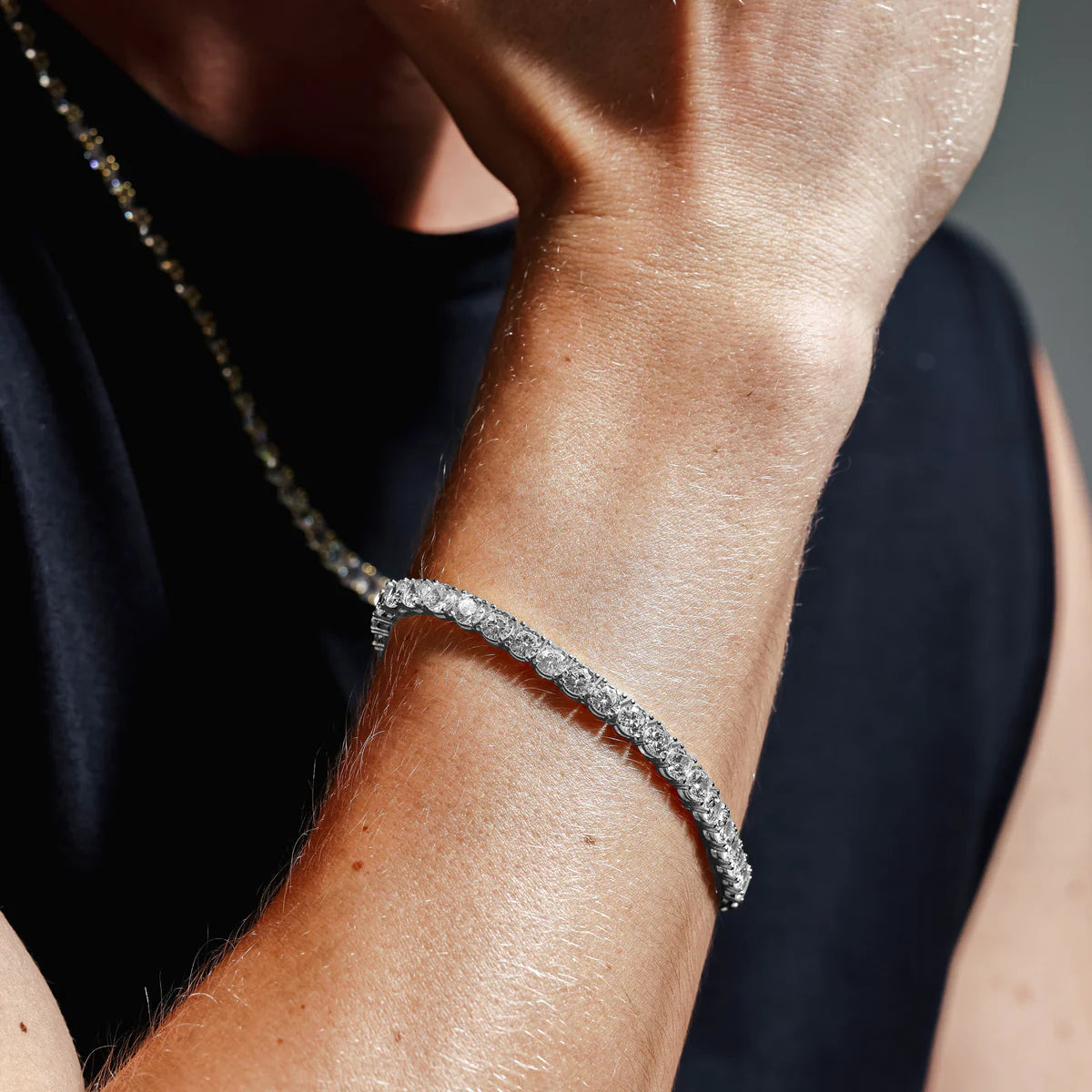 5MM Round CZ Tennis Bracelet – Sterling Silver