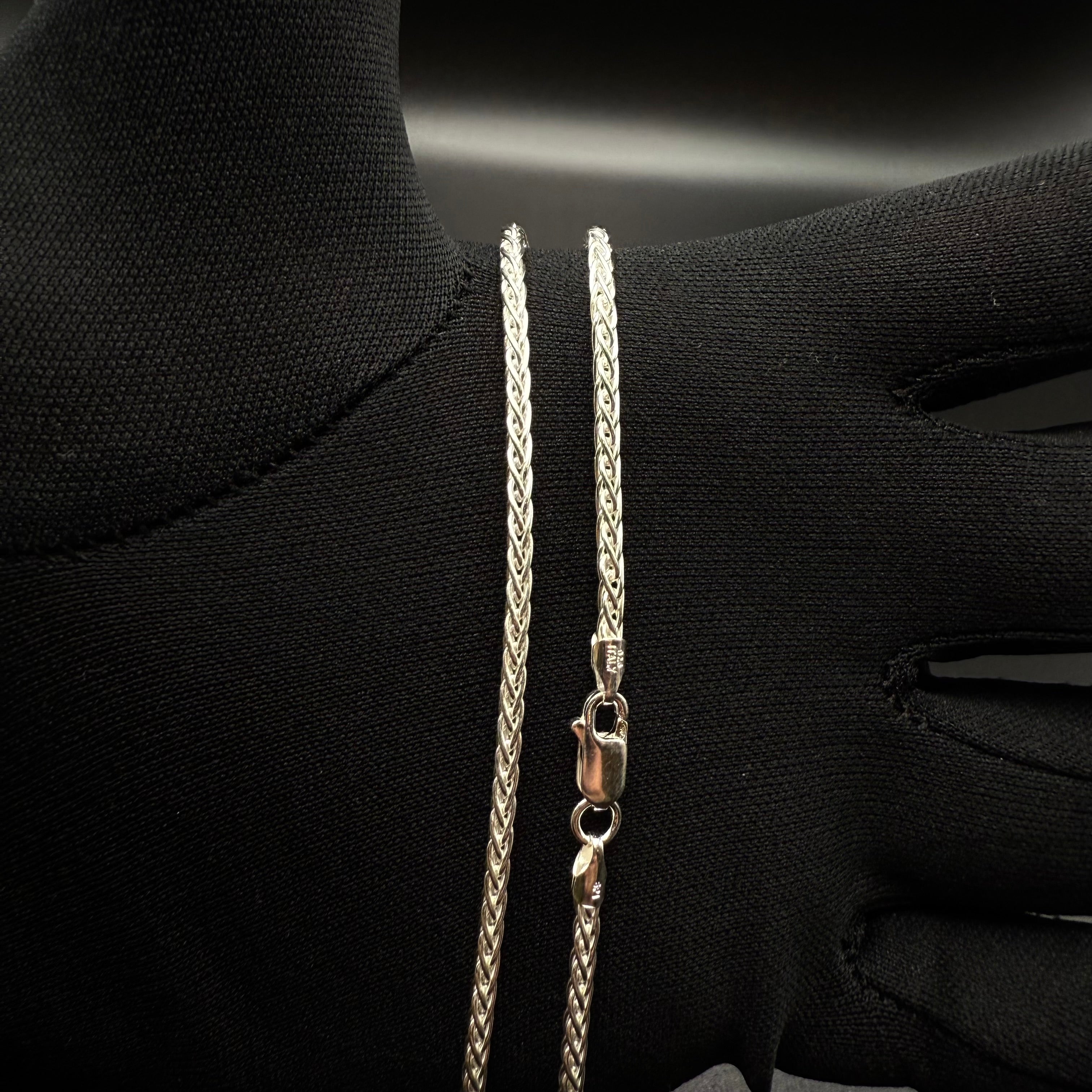 2.5MM Wheat Chain – Sterling Silver