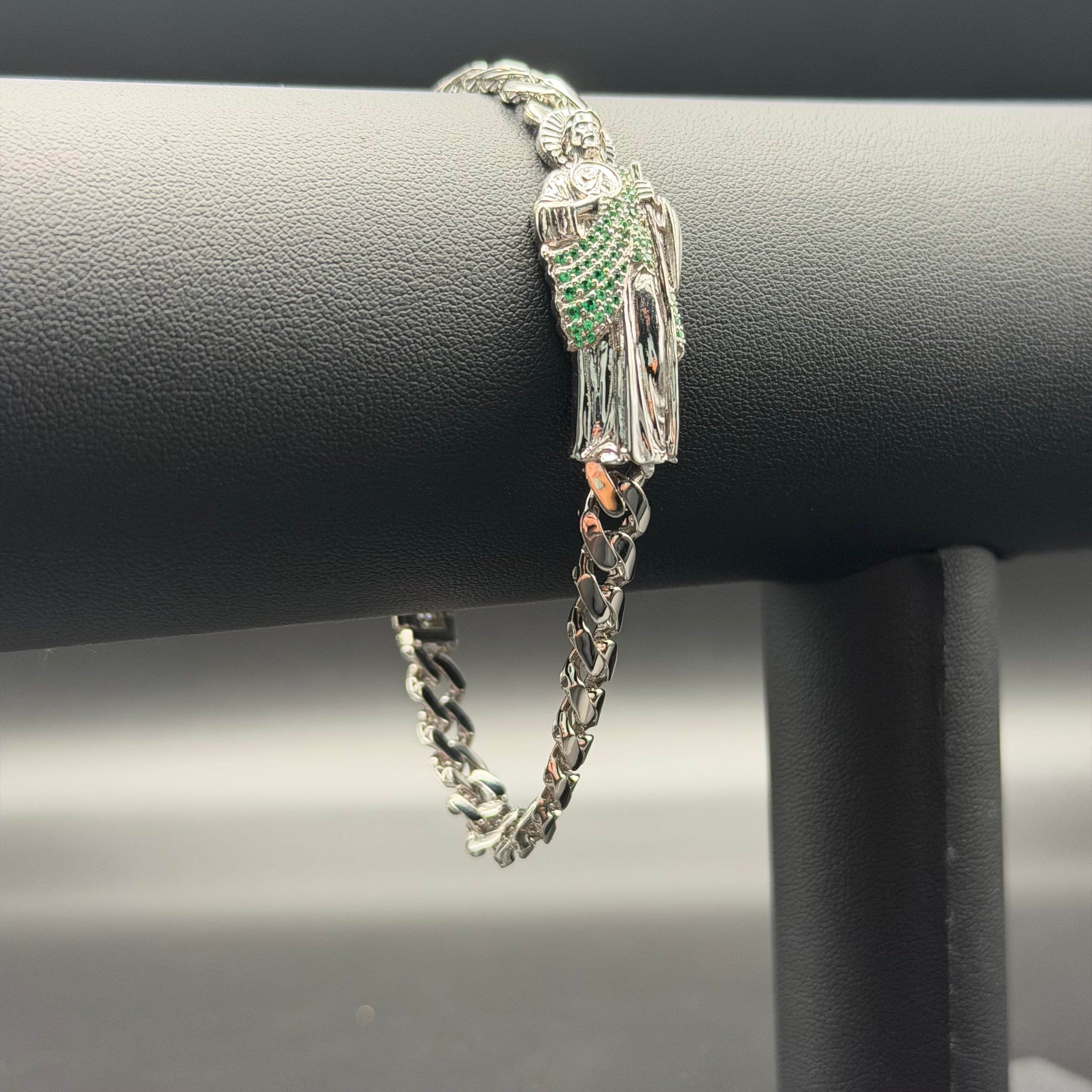 6.5MM ST JUDE BRACELET - PREMIUM CZ - STERLING SILVER