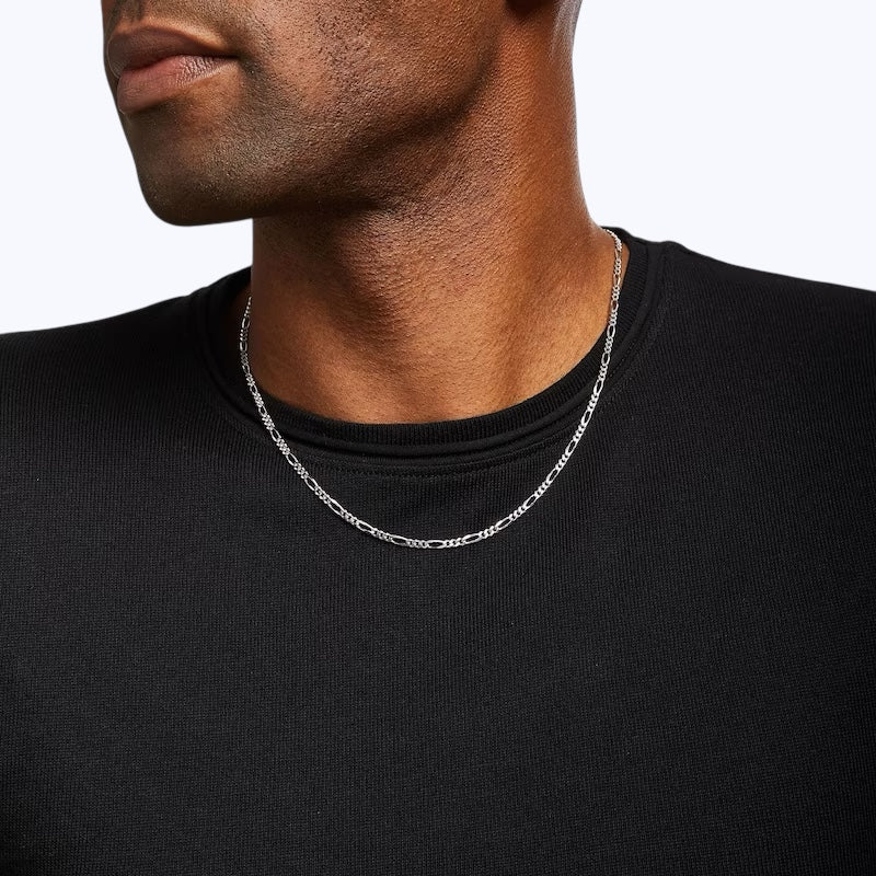 2MM Figaro Chain – Sterling Silver
