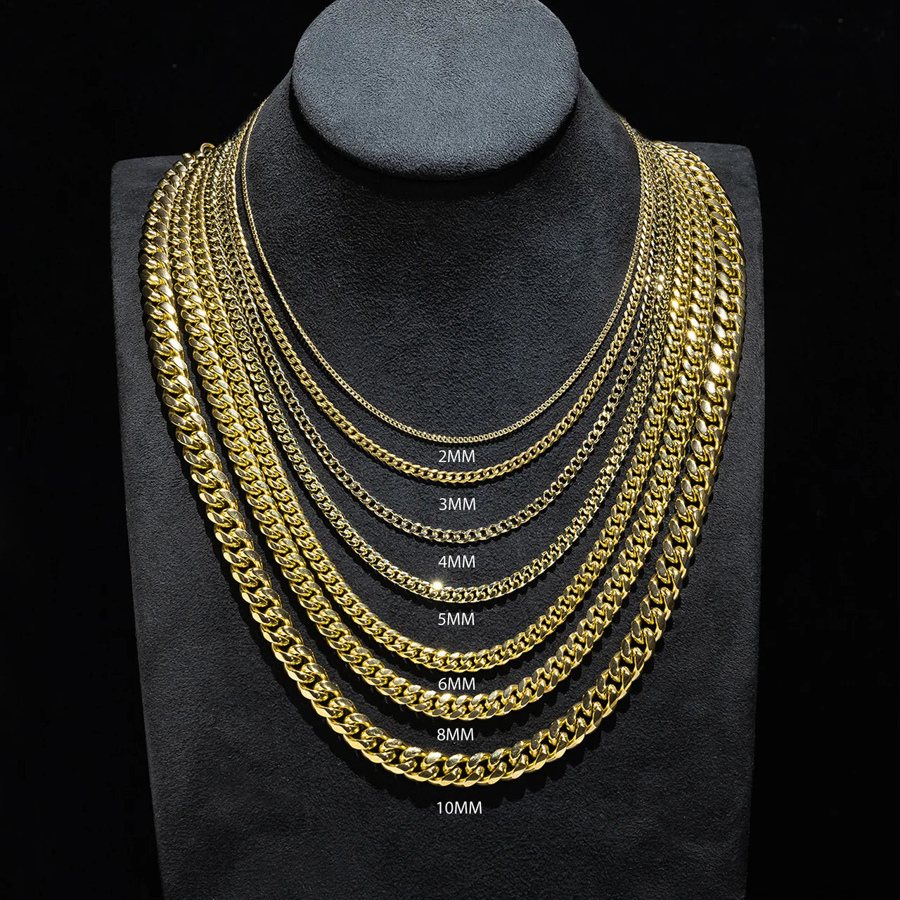 MIAMI CUBAN LINK CHAIN AND BRACELET - 10K & 14K GOLD