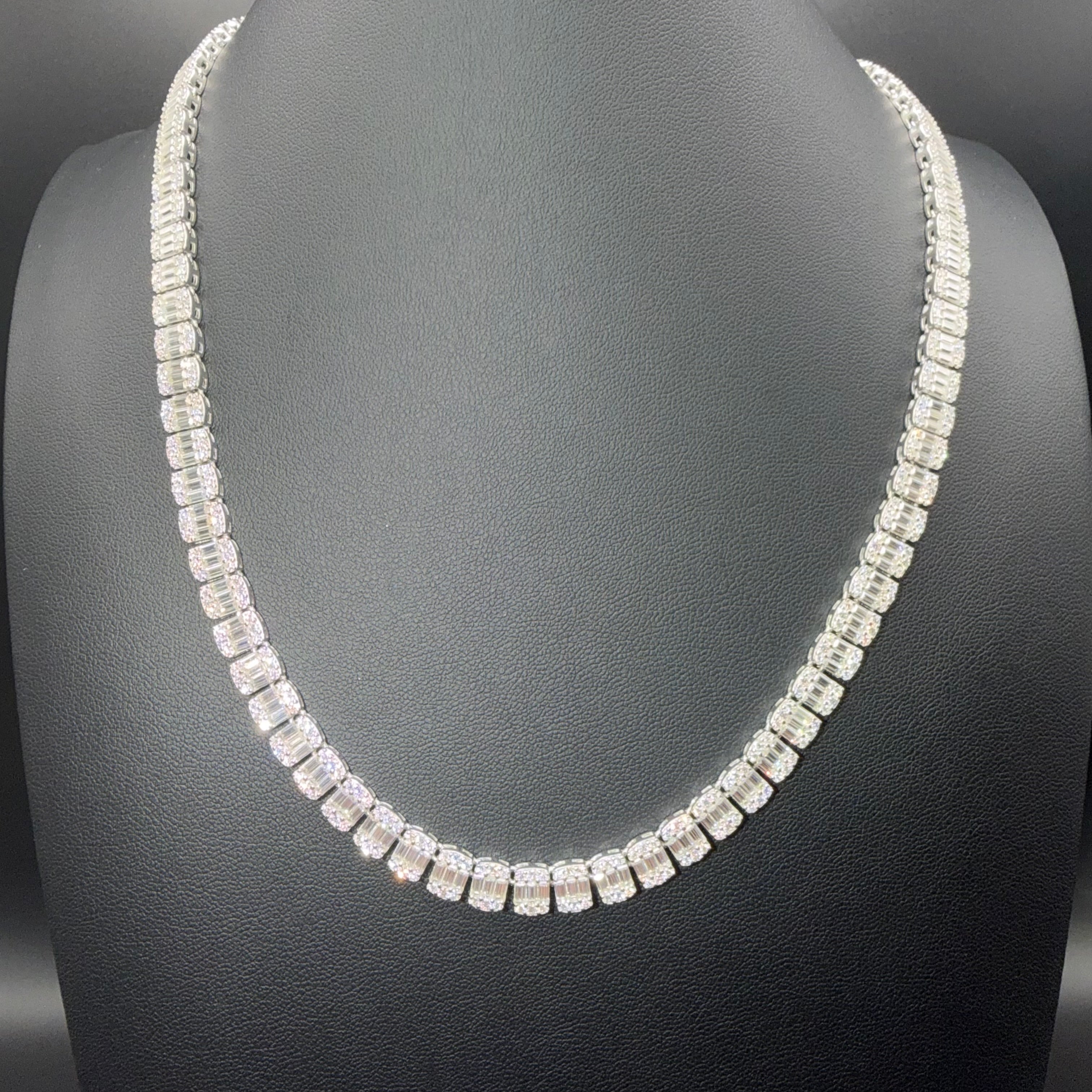 Prestige Designer Chain & Bracelet – VVS Moissanite – Sterling Silver