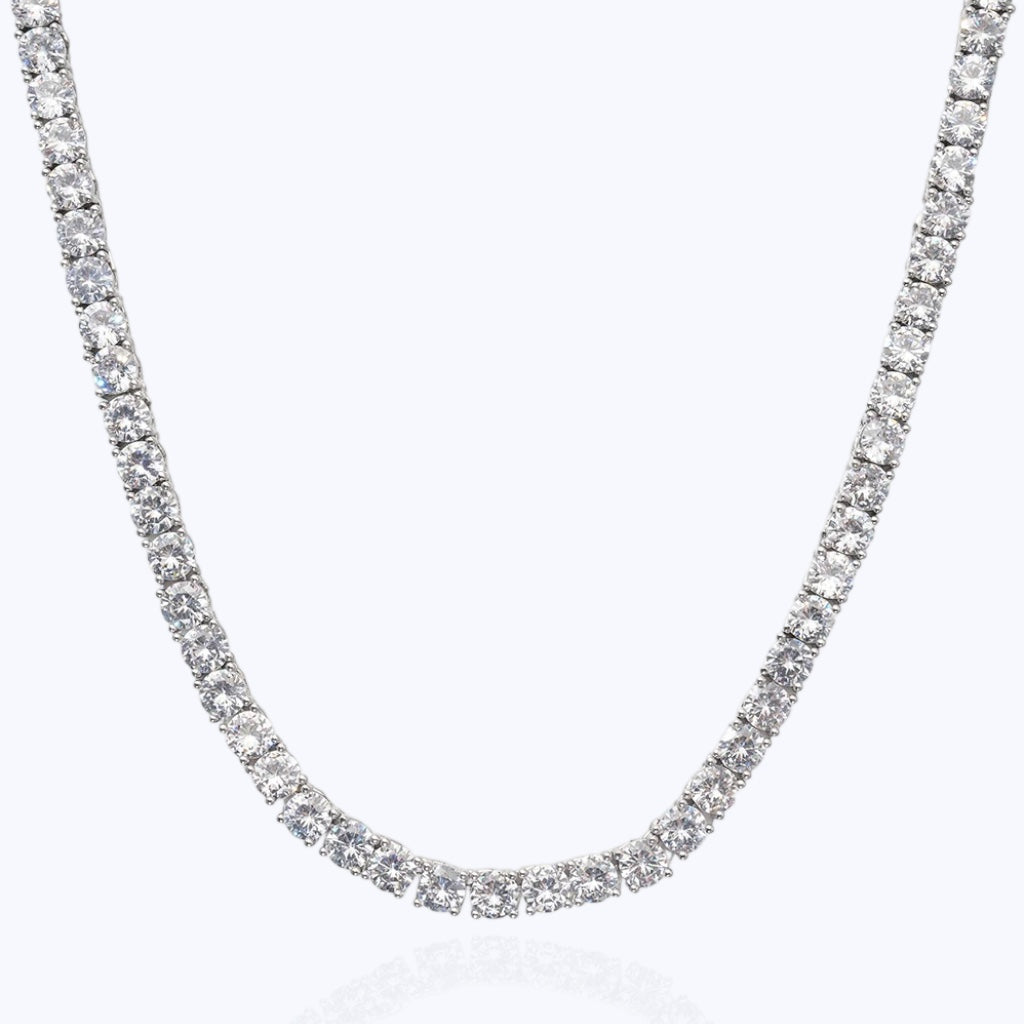 5mm Tennis Chain – Premium CZ – Sterling Silver