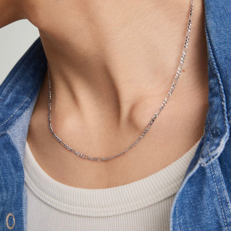 2MM Figaro Chain – Sterling Silver