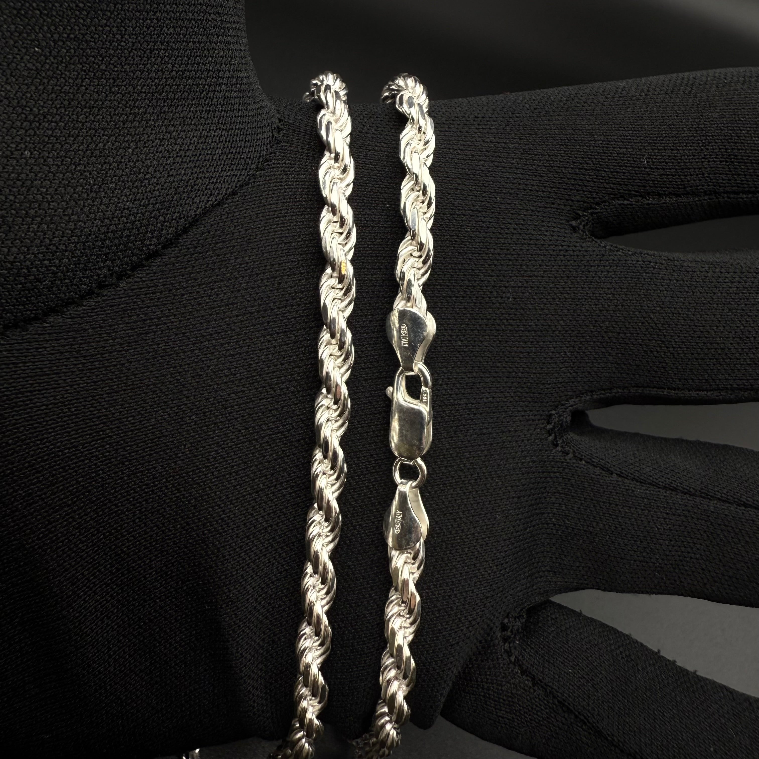 5MM Rope Chain – Sterling Silver