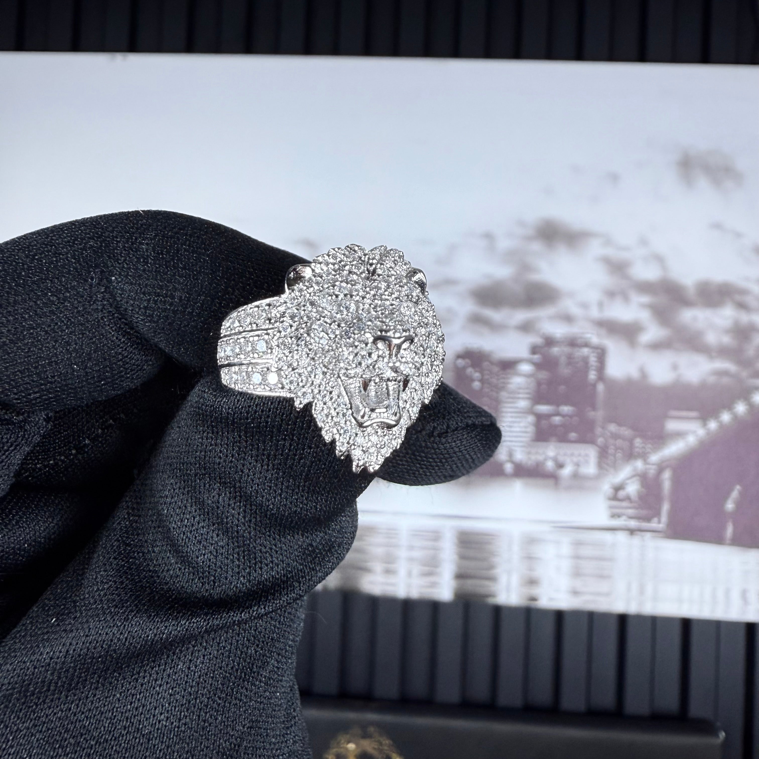 Lion’s Roar Ring – Moissanite – Sterling Silver