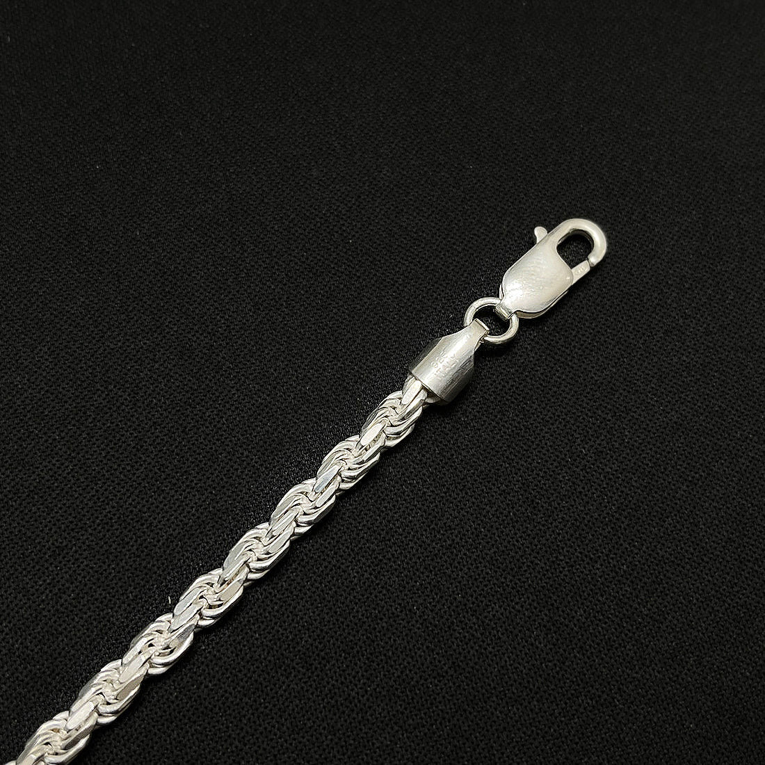 SILVER ROPE BRACELET - 5MM