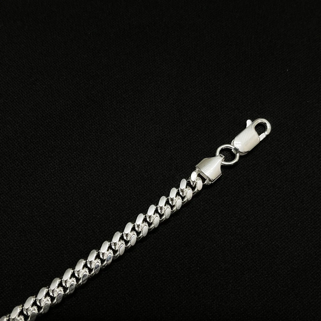 SILVER CUBAN LINK BRACELET - 5.5MM