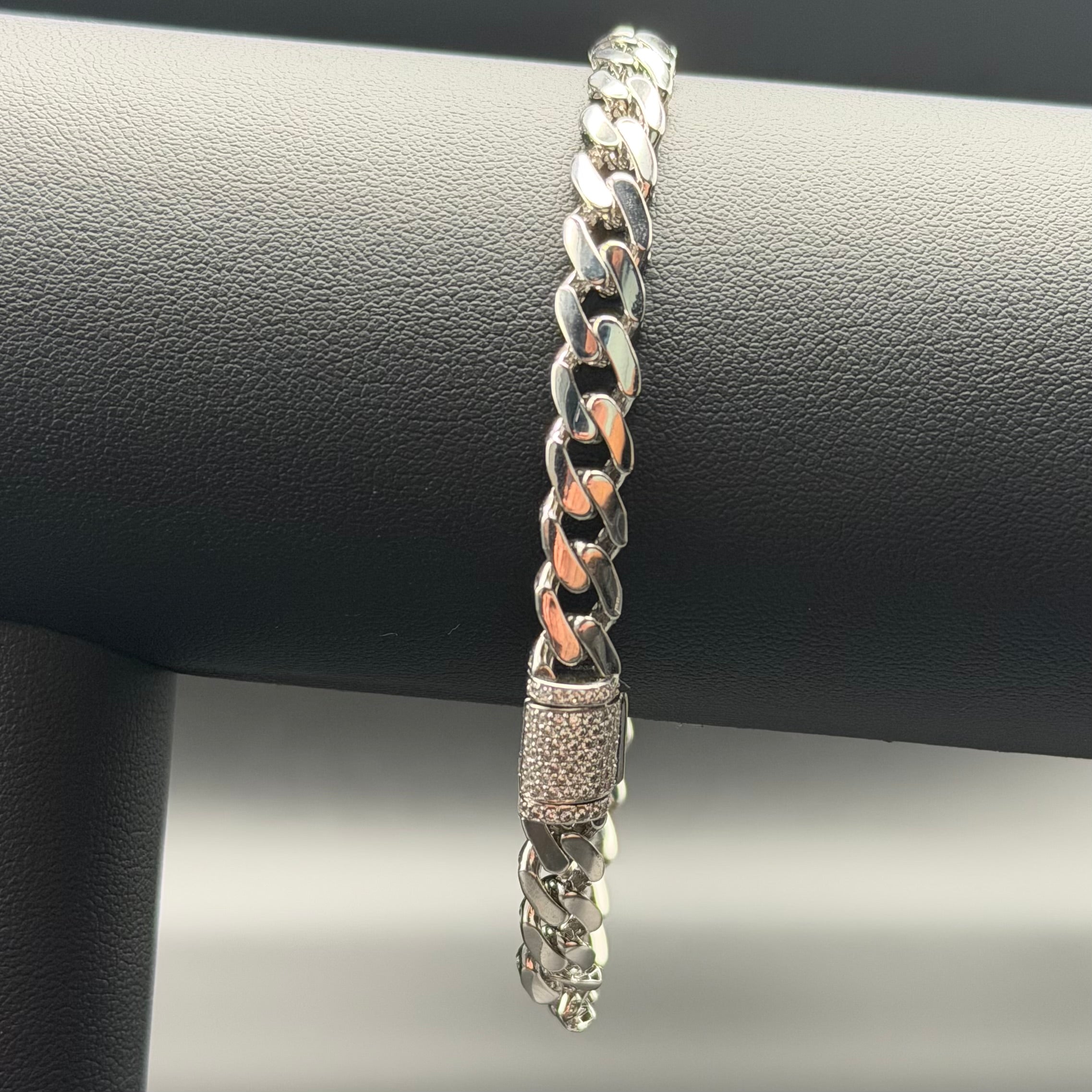 6.5MM ST JUDE BRACELET - PREMIUM CZ - STERLING SILVER