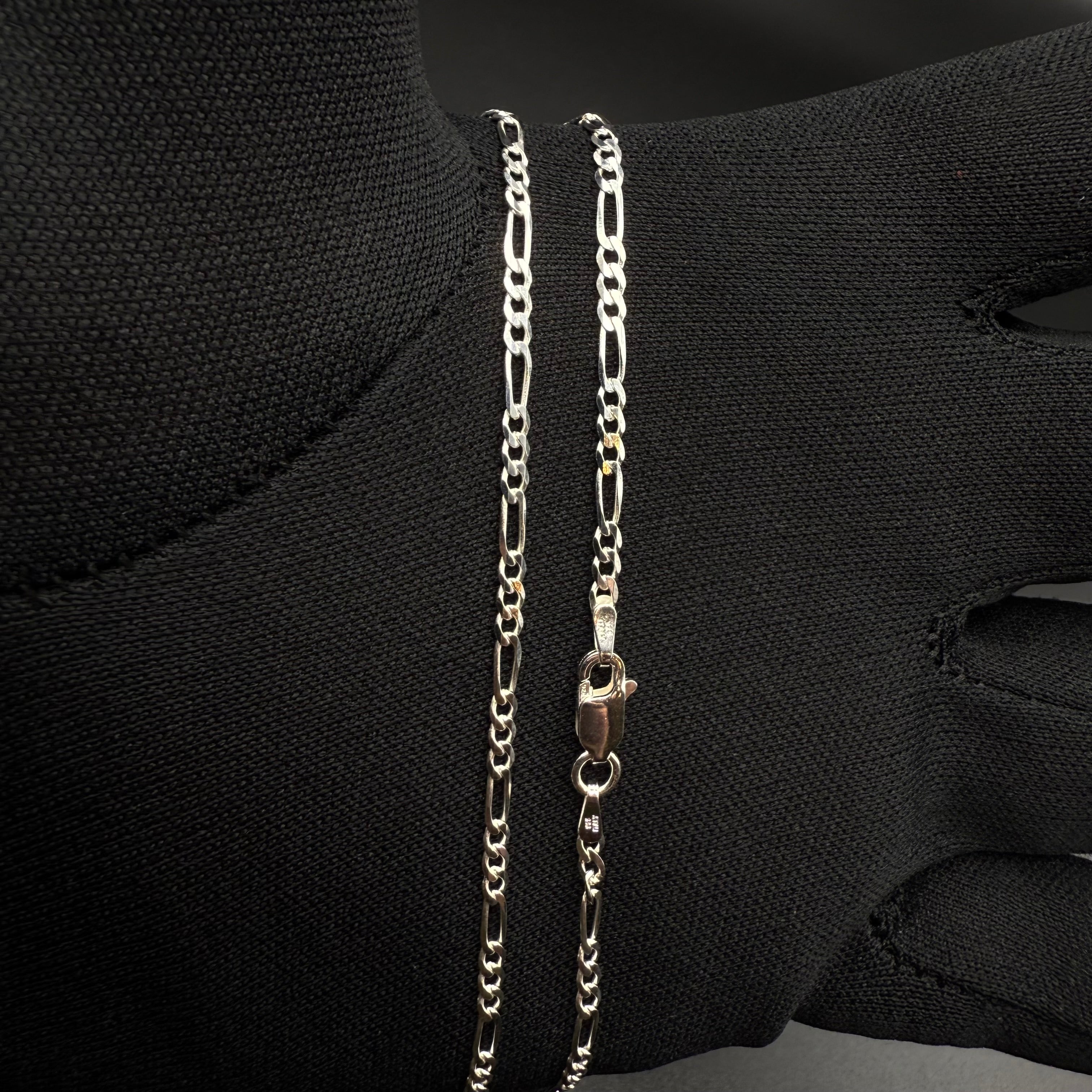 2MM Figaro Chain – Sterling Silver