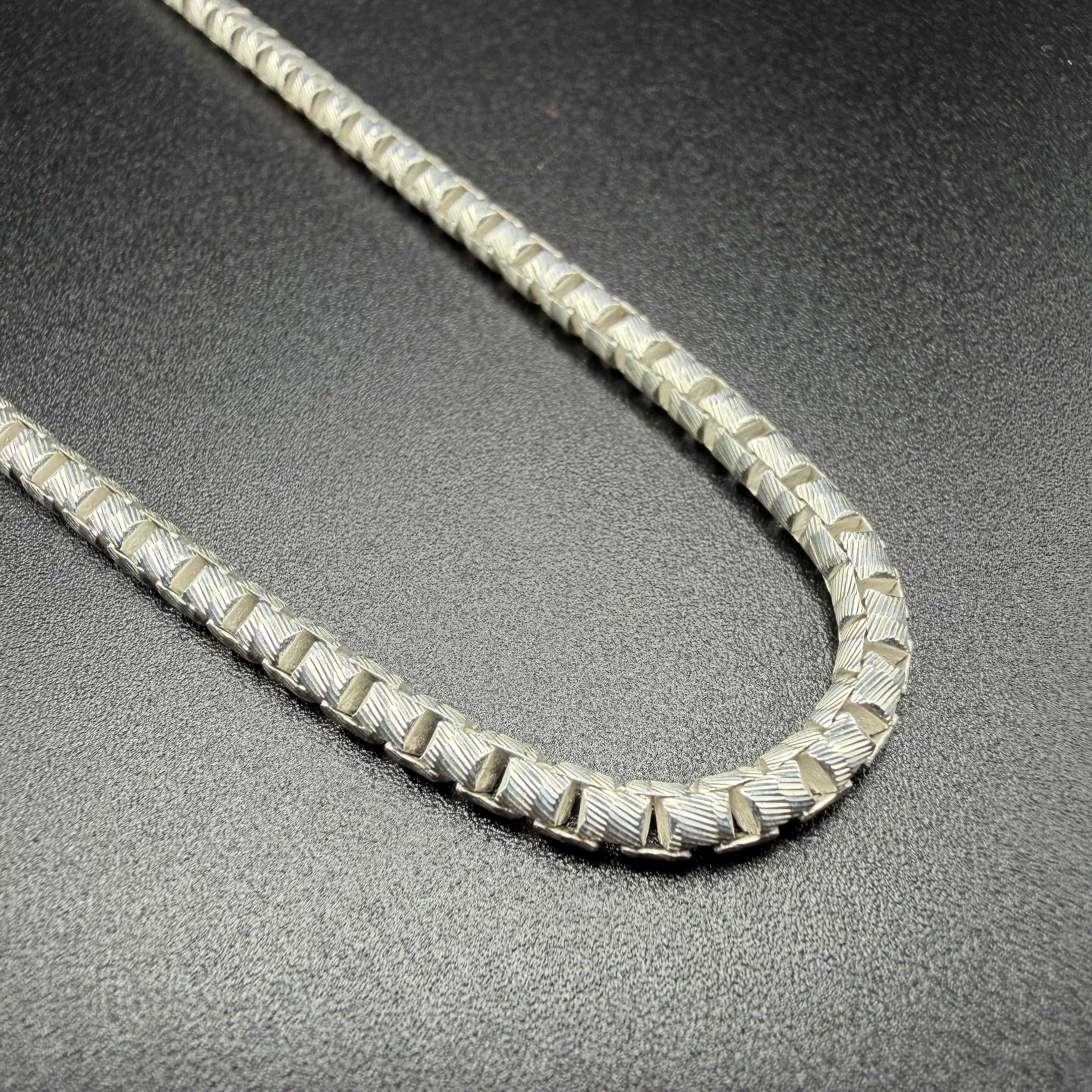 PRESTIGE 3MM TWISTED BOX CHAIN - STERLING SILVER