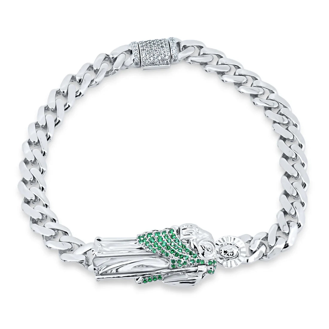 6.5MM ST JUDE BRACELET - PREMIUM CZ - STERLING SILVER
