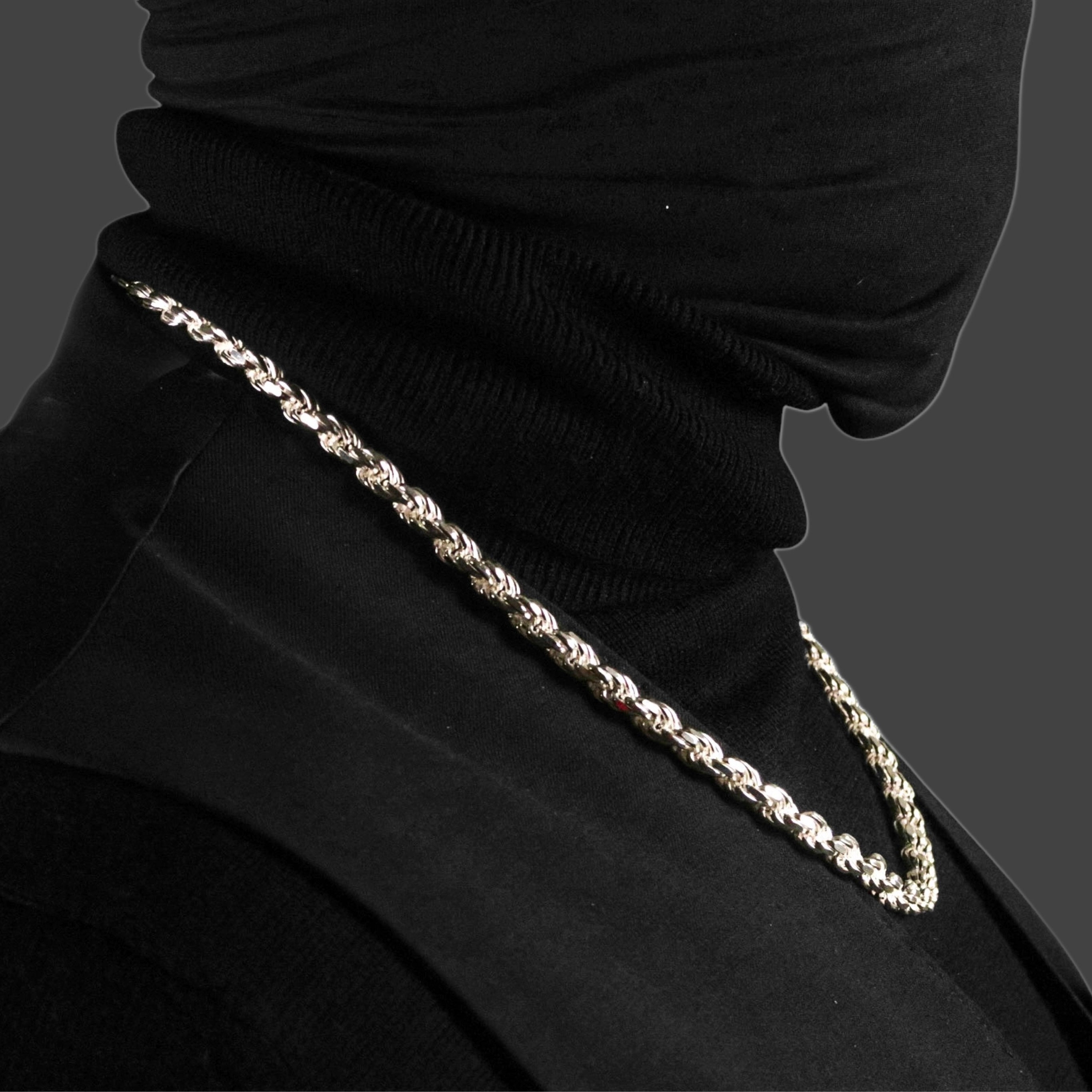 Silver Rope Chain - 7mm