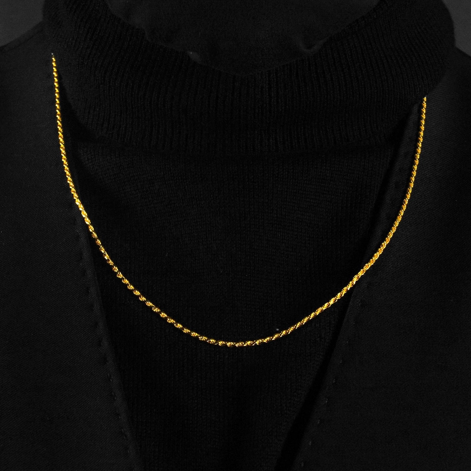 Gold Rope Chain - 2mm