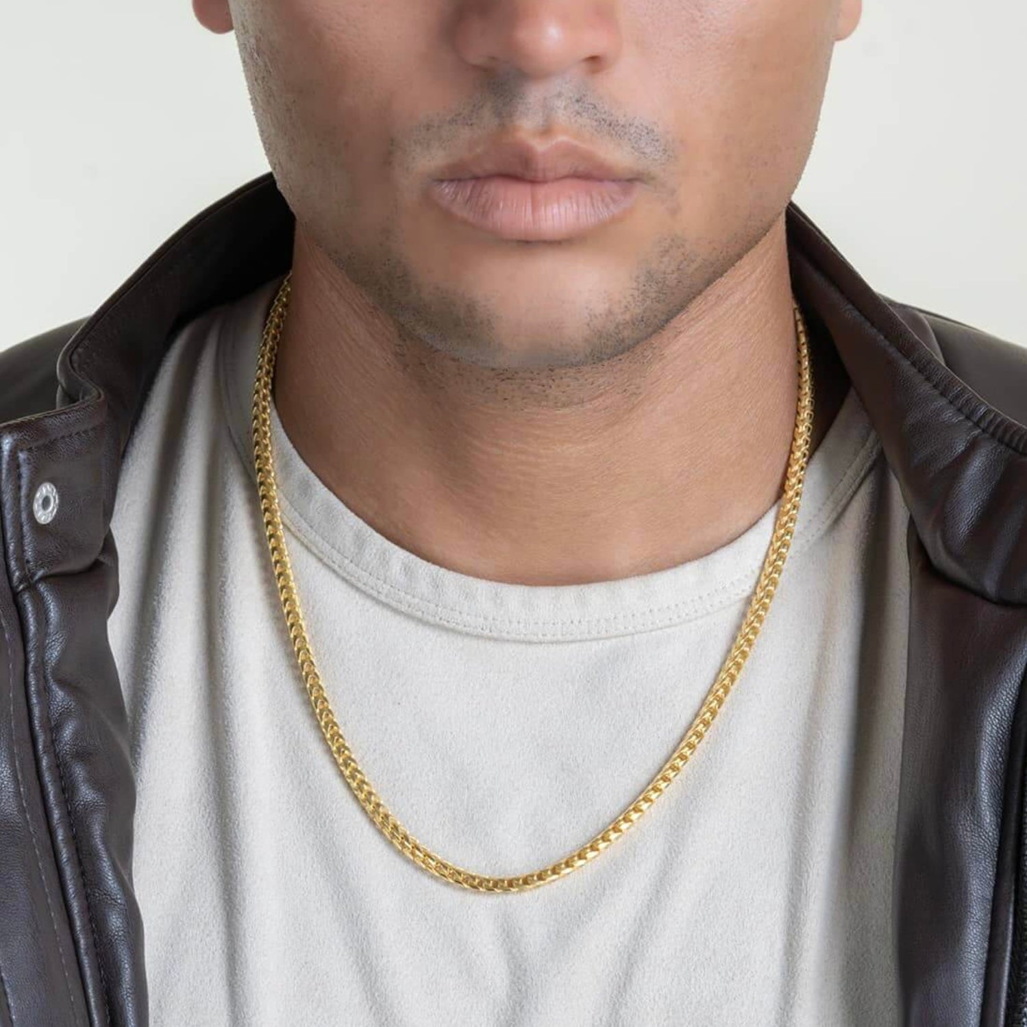 3.5MM Franco Chain – 14K Gold Over 925