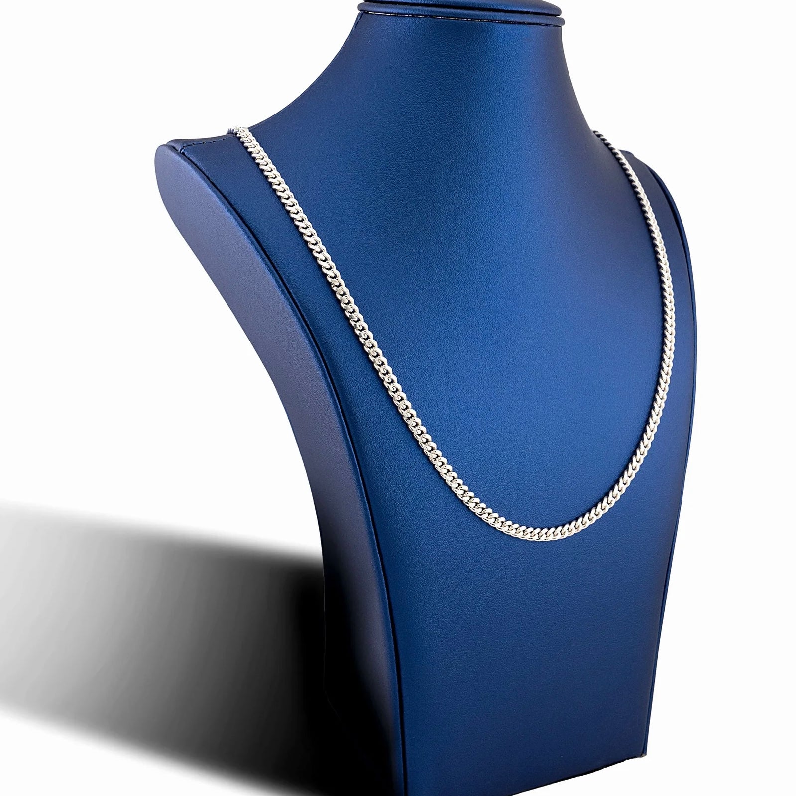 4MM Miami Cuban Link Chain – Sterling Silver